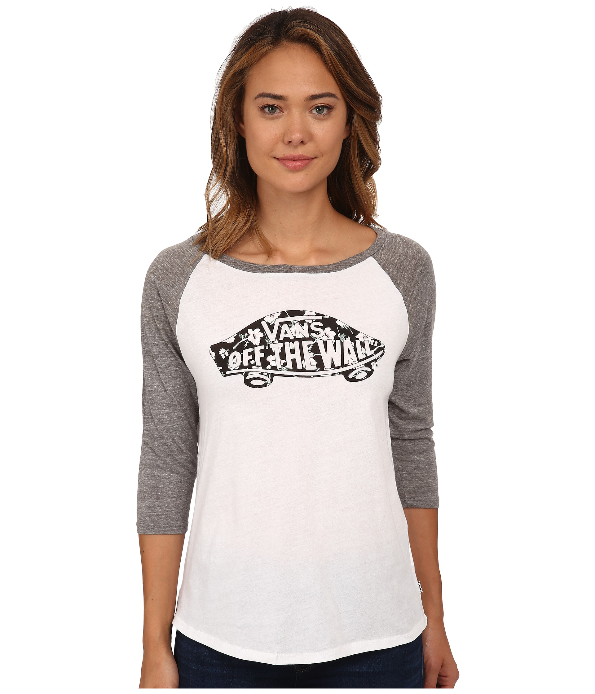 vans baseball tee womens