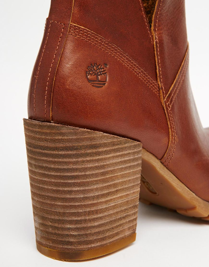 timberland heeled ankle boots