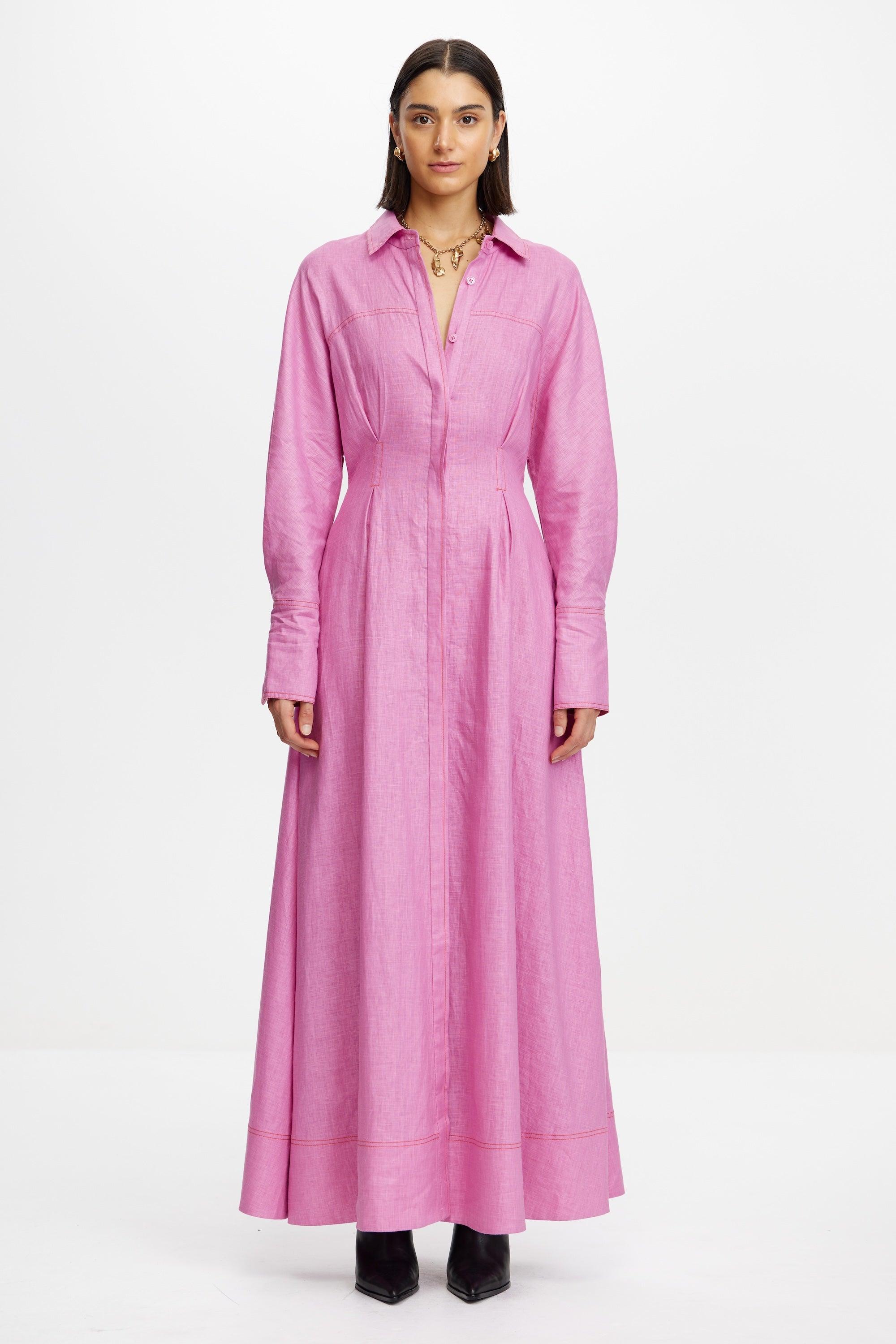 acler delton shirt dress Acler Lorne Belted Cotton-blend Mini Shirt Dress