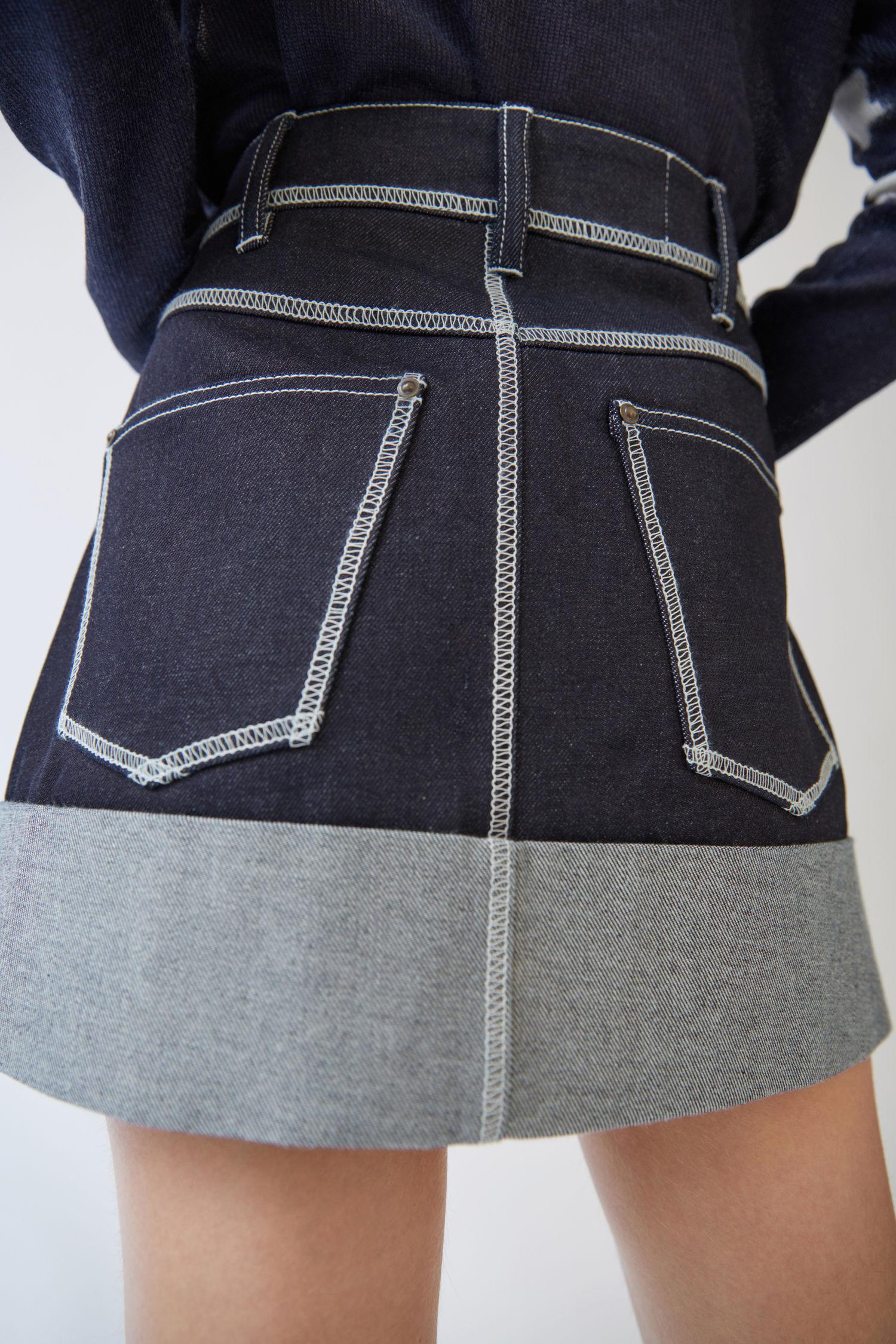 acne denim skirt