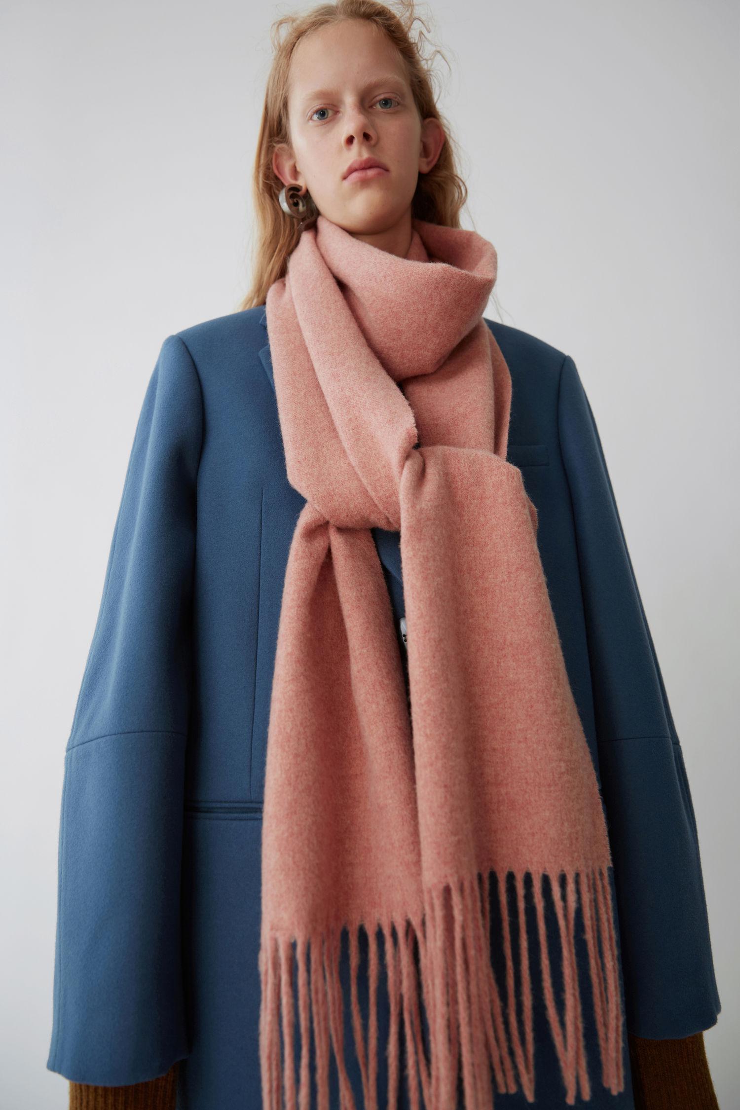 acne studios rose melange scarf