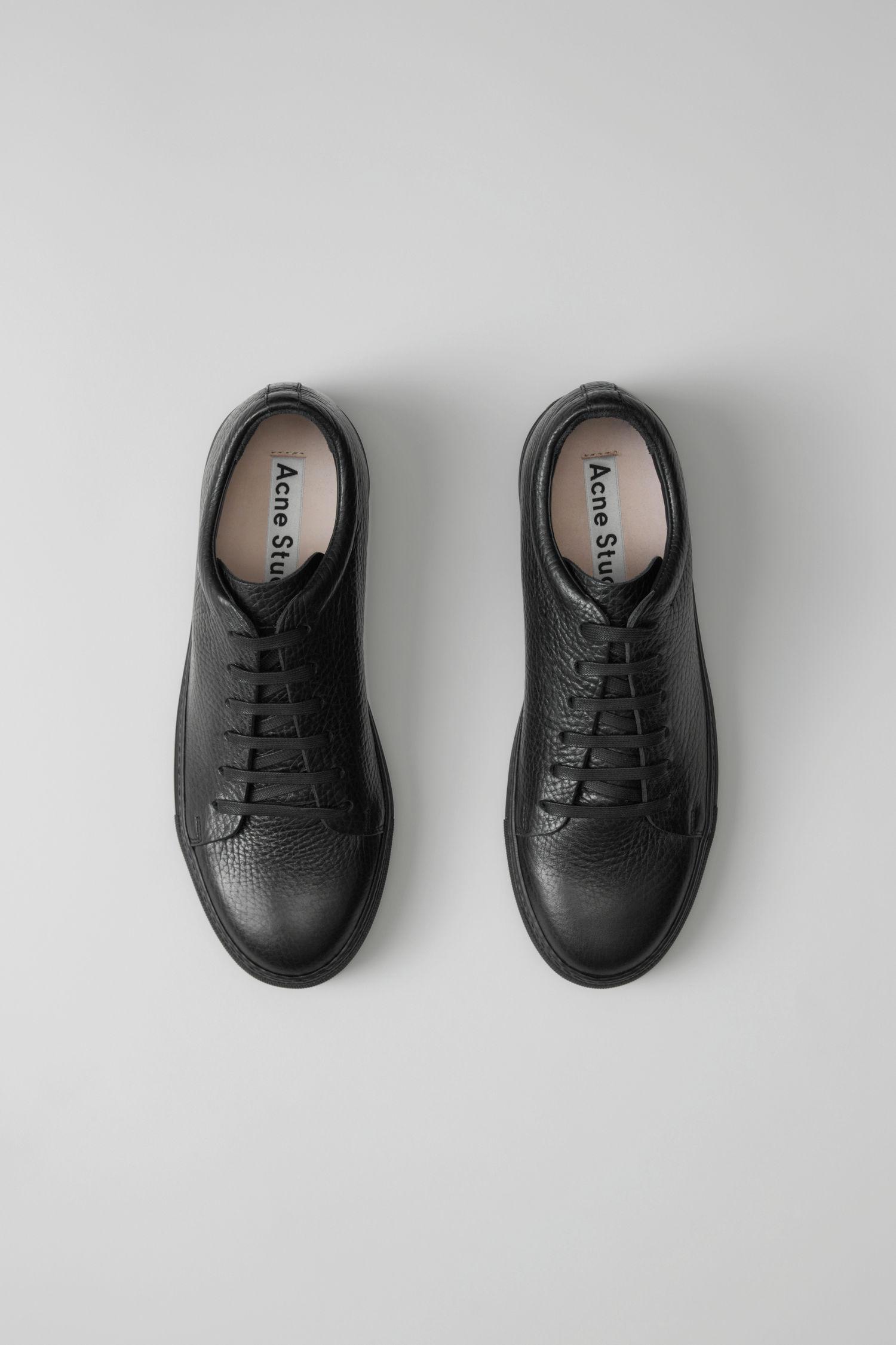 Acne Studios Leather Tennis Shoes black for Men Lyst