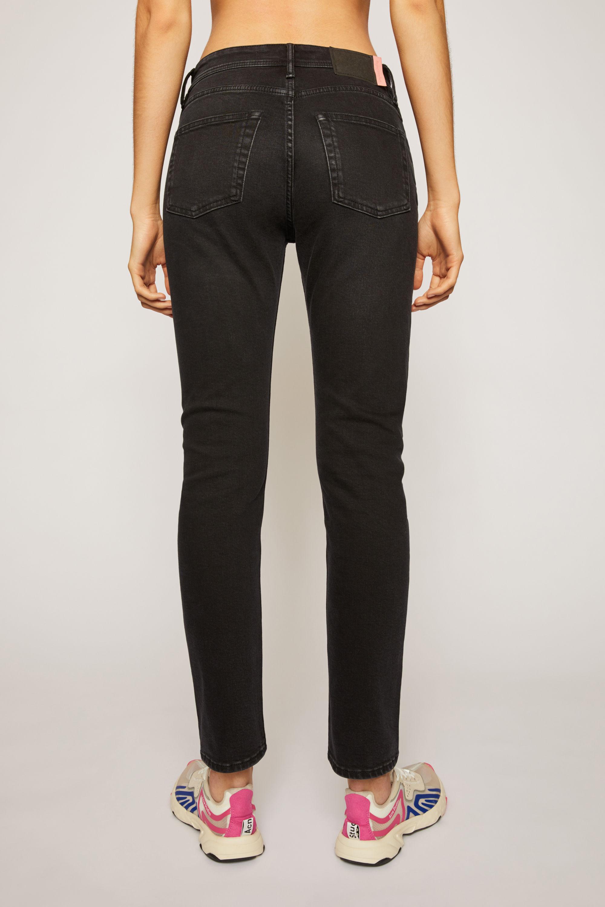 Acne Studios Denim Melk Used Blk1 Used Black Slim Tapered Fit Jeans - Lyst