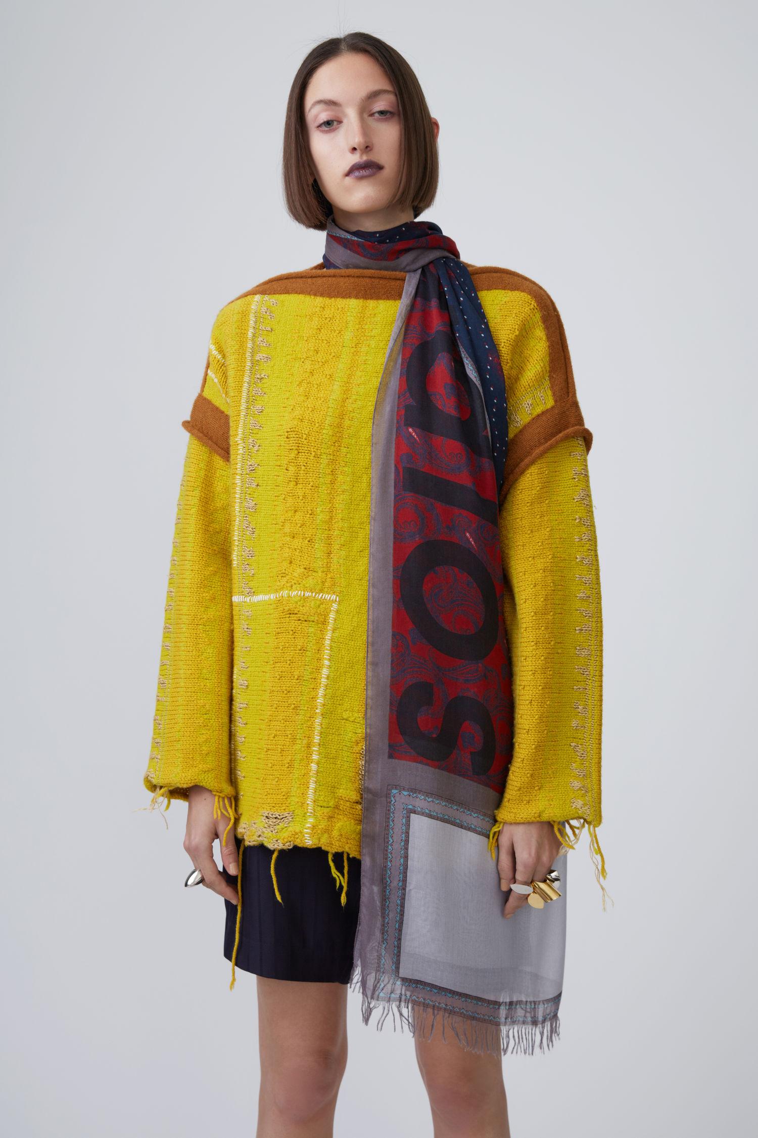 acne studios silk scarf