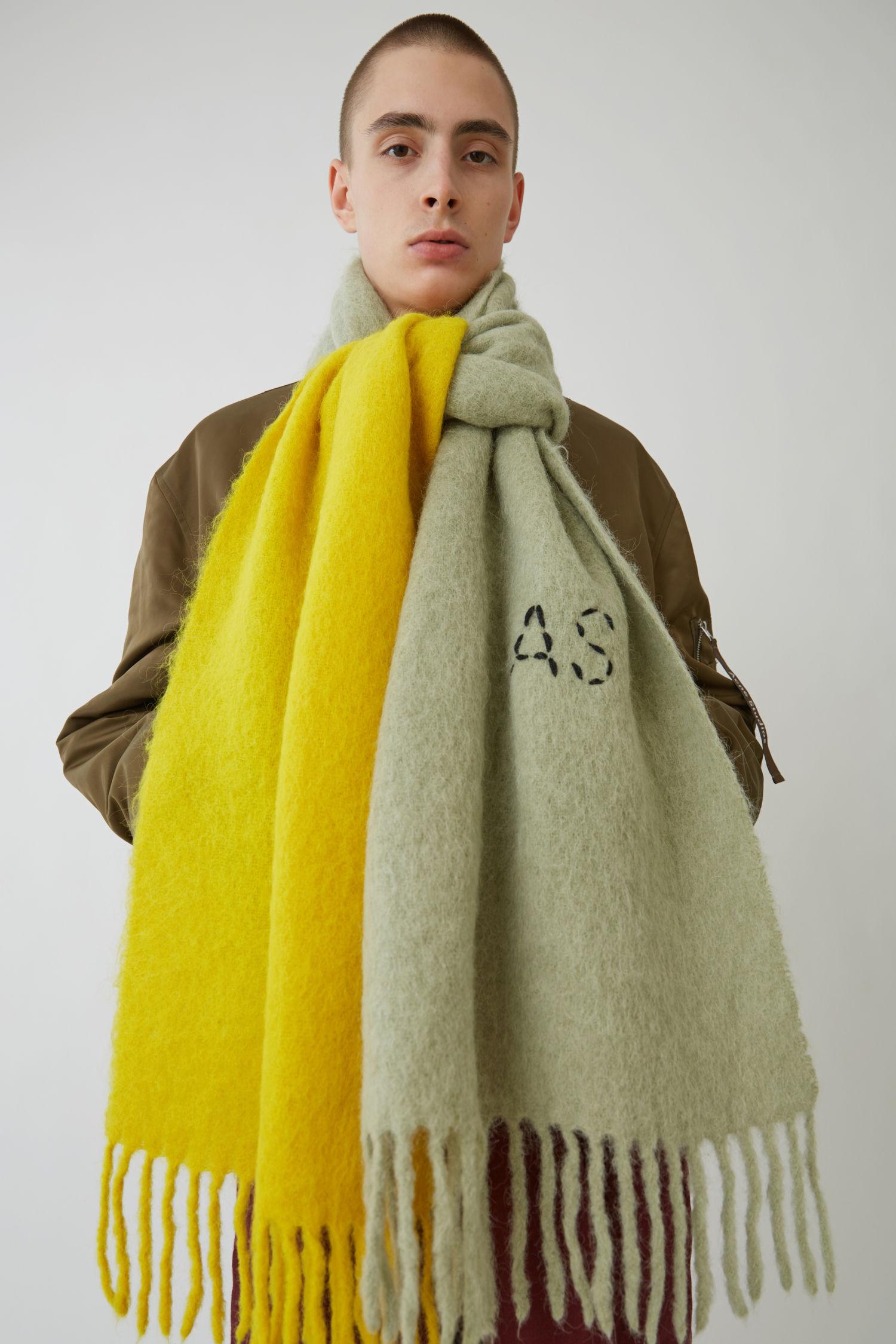 acne studios two tone scarf
