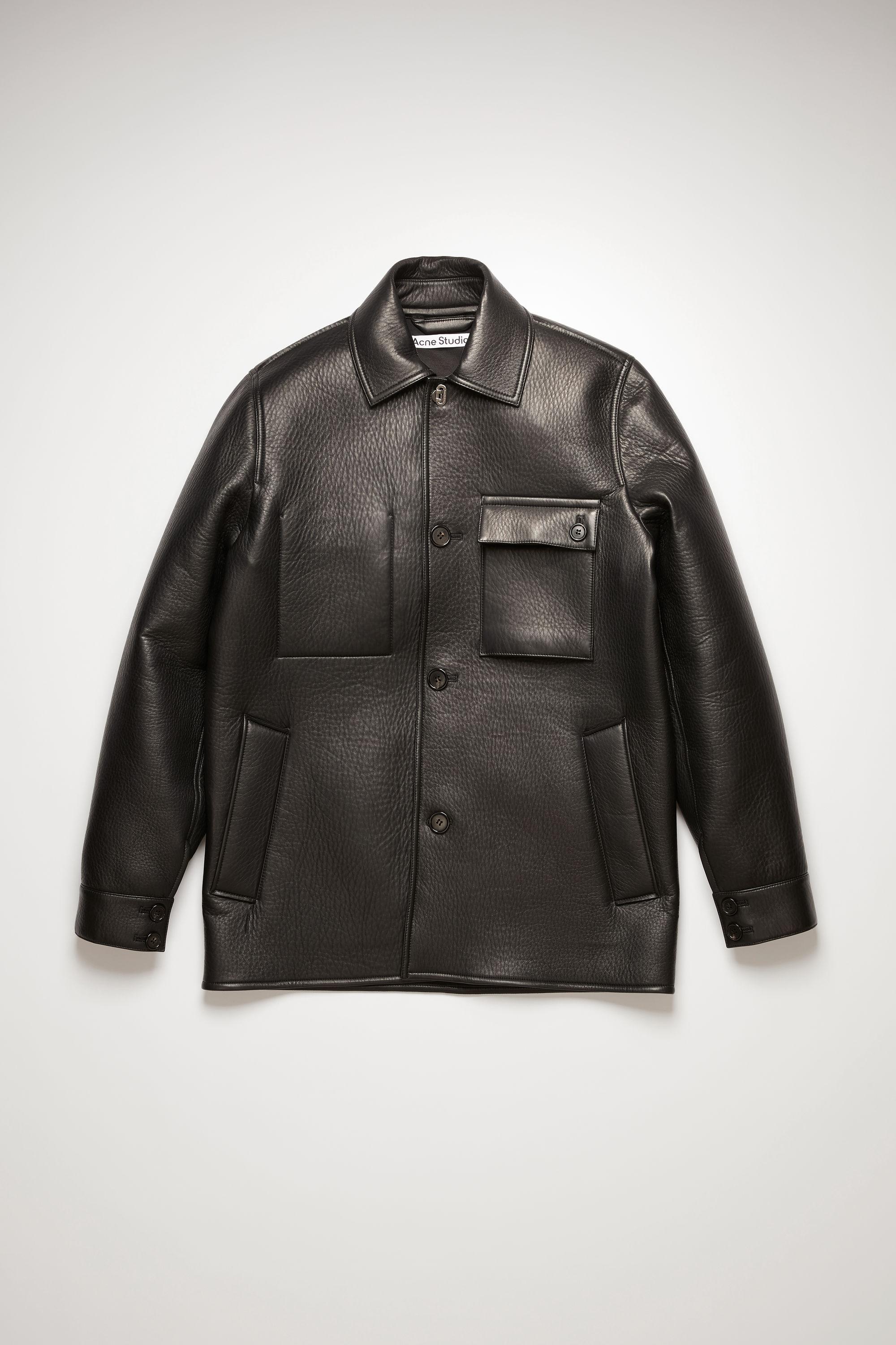 leather chore coat