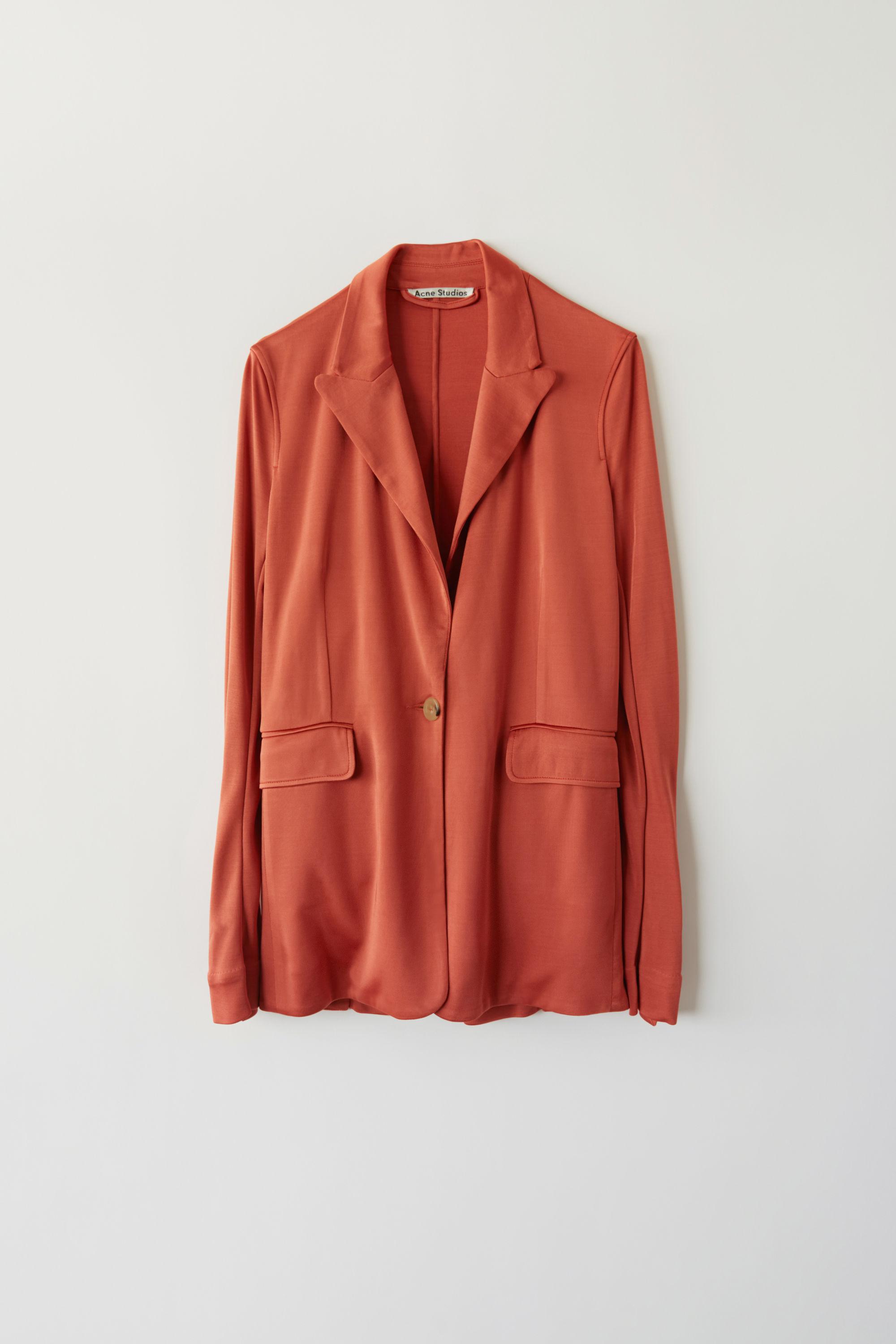 red jersey blazer