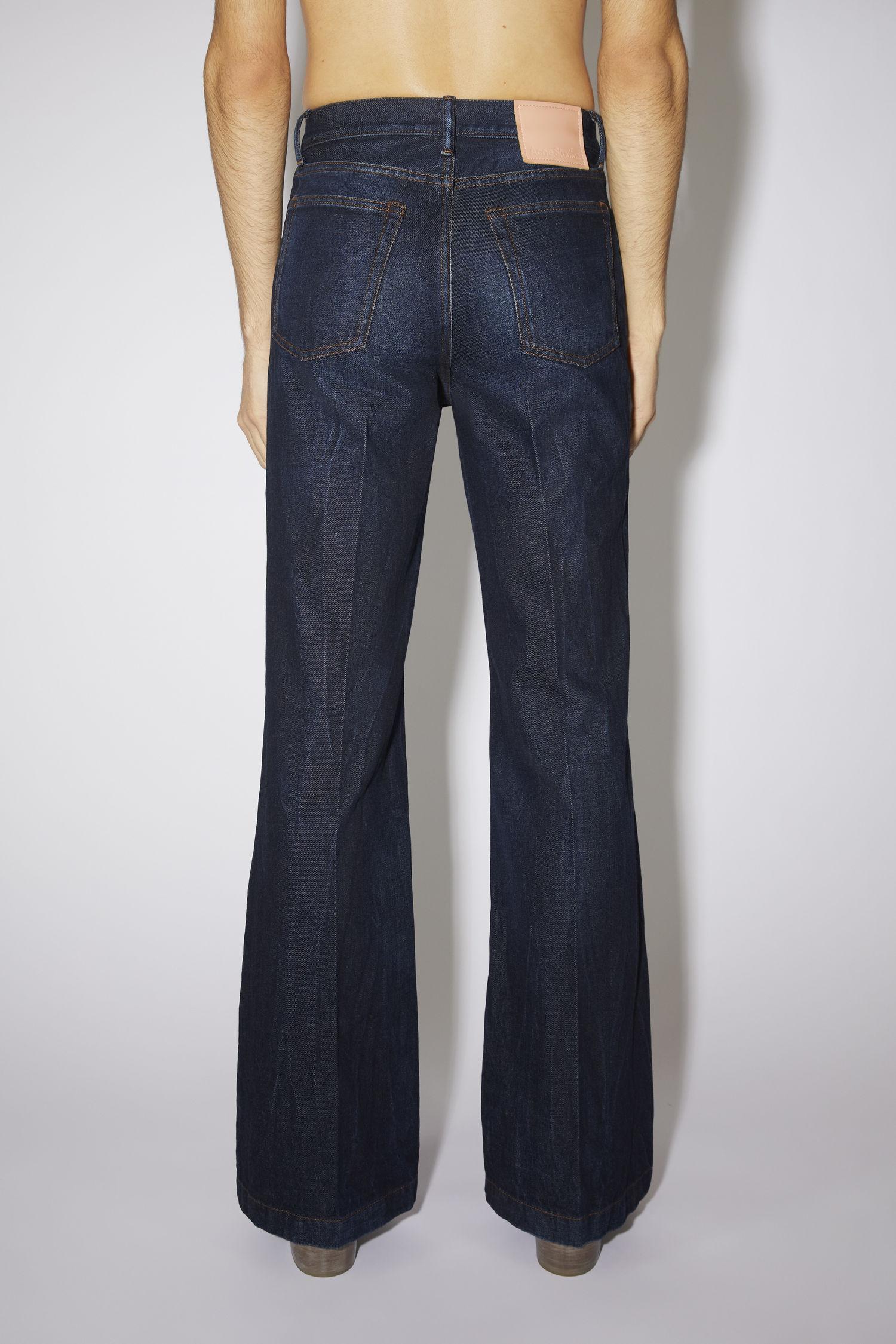 Acne Studios Denim Bootcut Fit Jeans in Dark Blue (Blue) | Lyst
