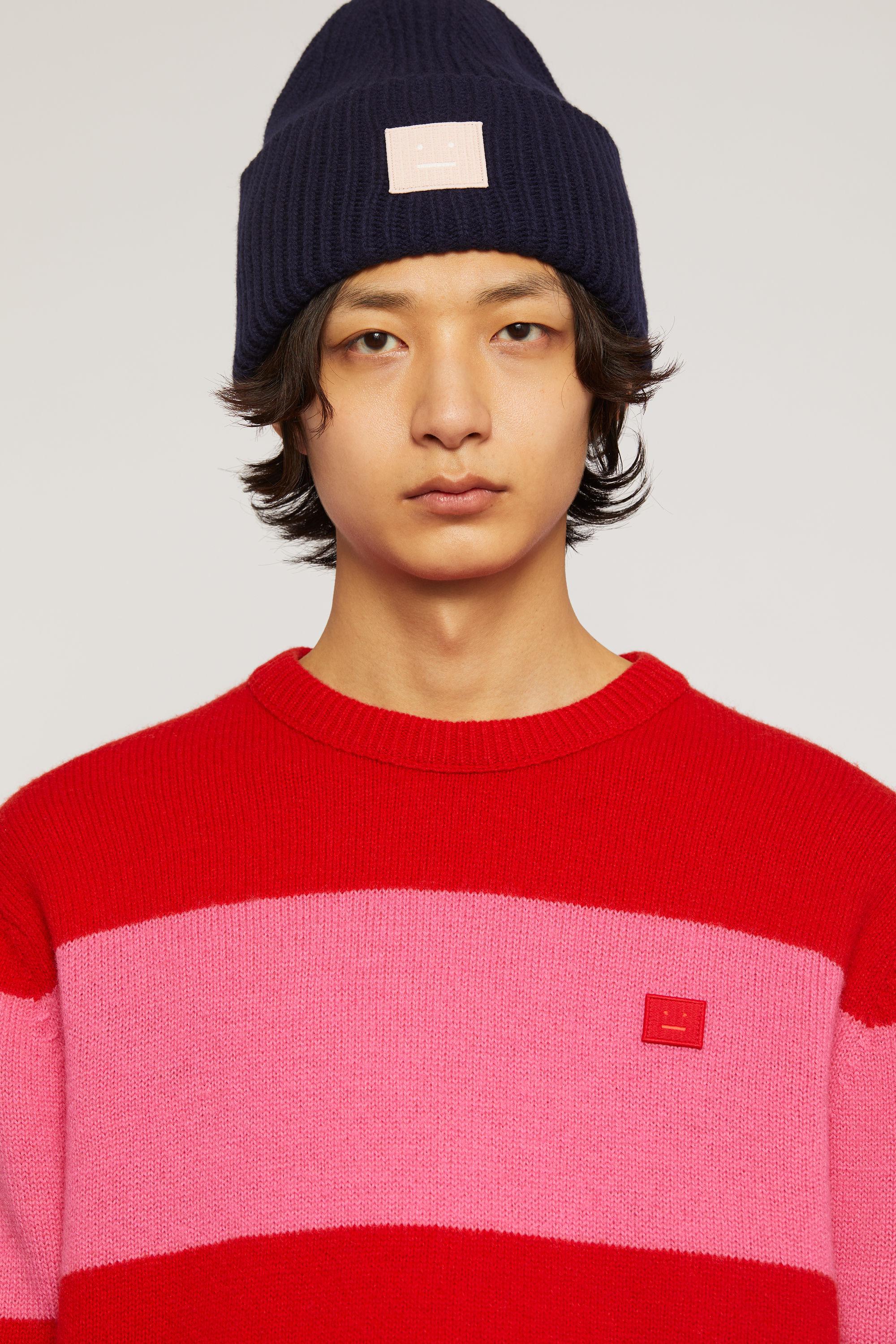 acne pink beanie