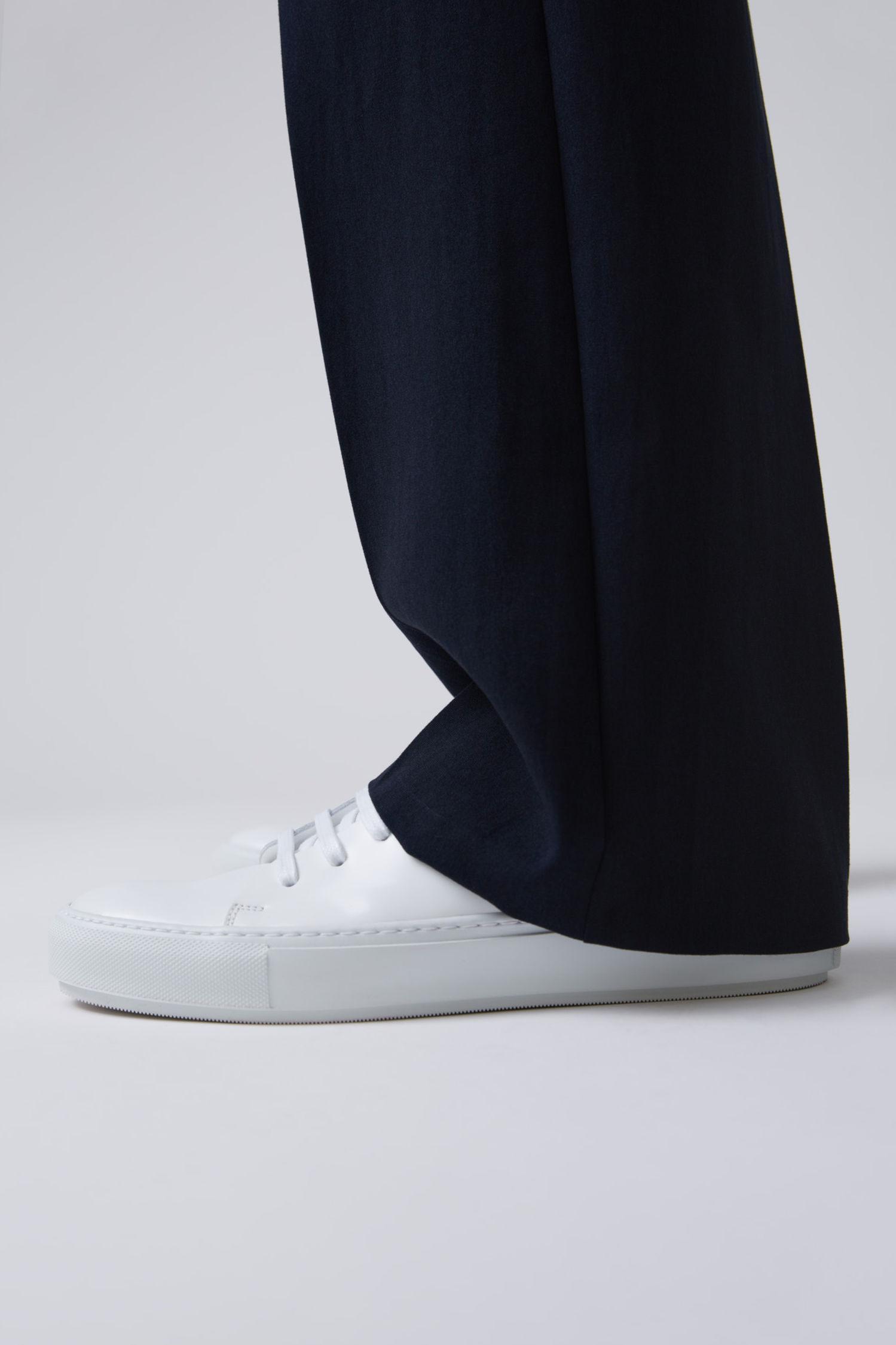 Acne Studios Leather Tennis Shoes white for Men - Lyst