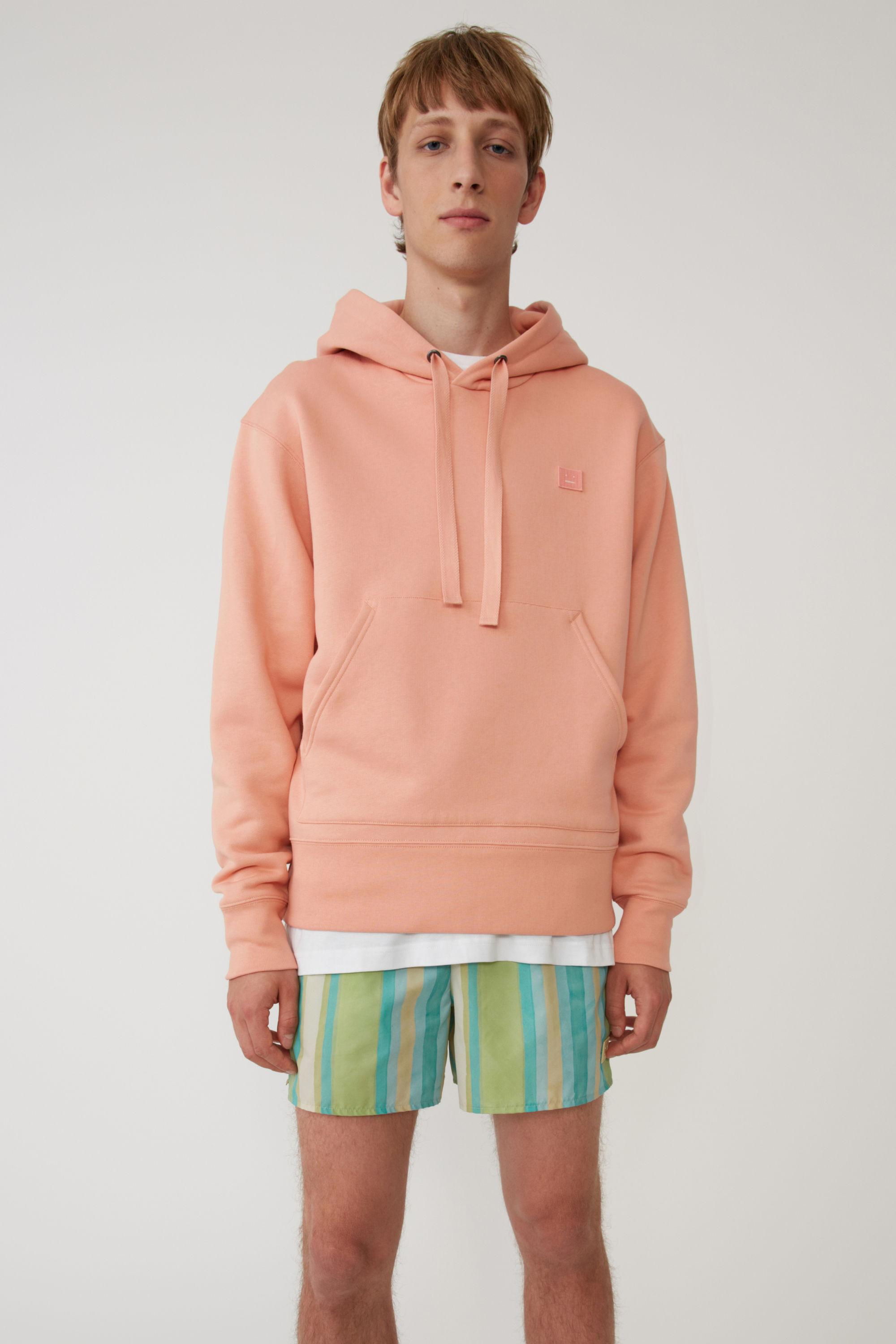 Acne Studios Cotton Hooded Sweatshirt in Pale Pink (Pink) - Lyst