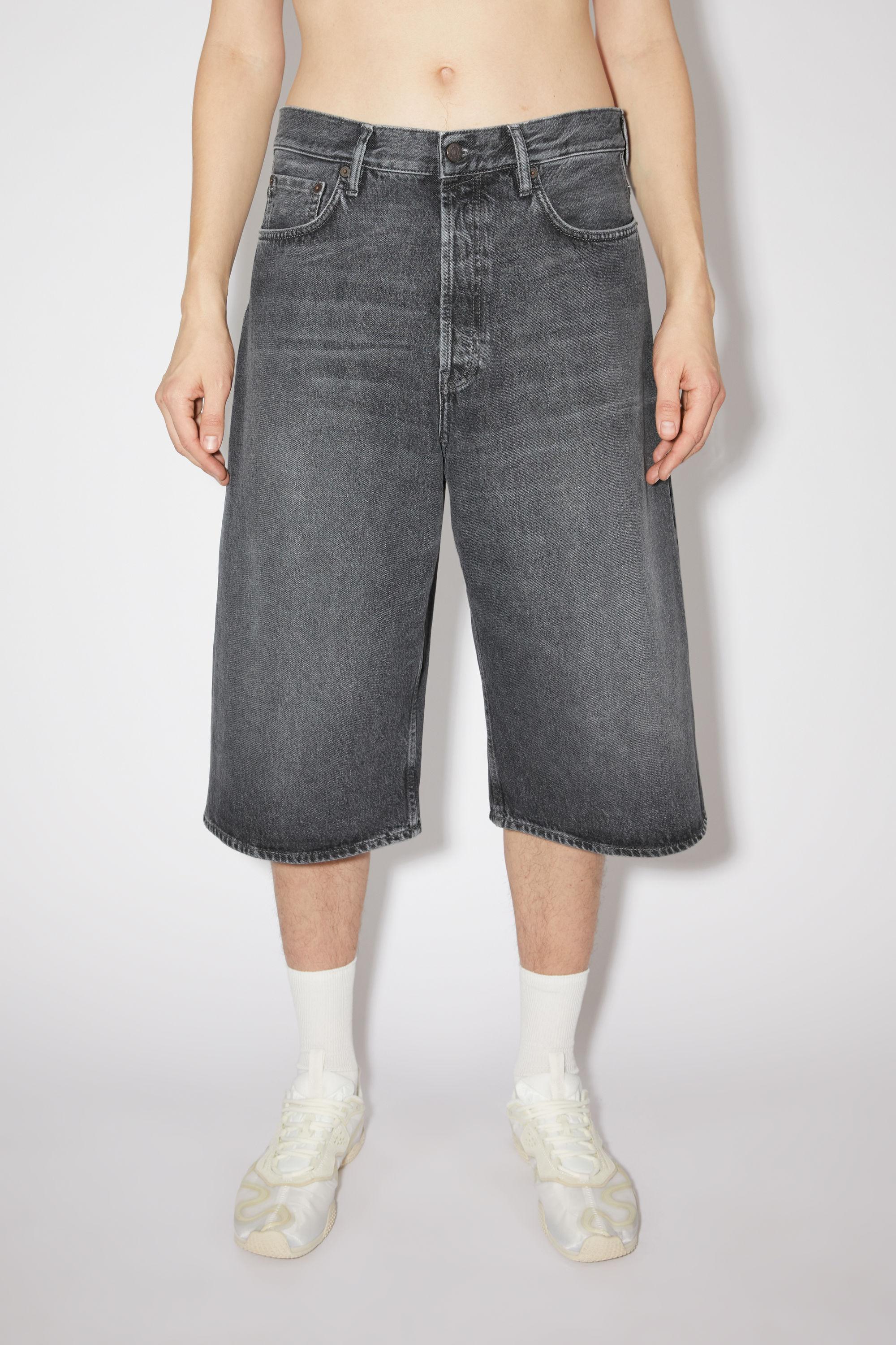 Acne Studios Loose Fit Denim Shorts in Gray for Men | Lyst