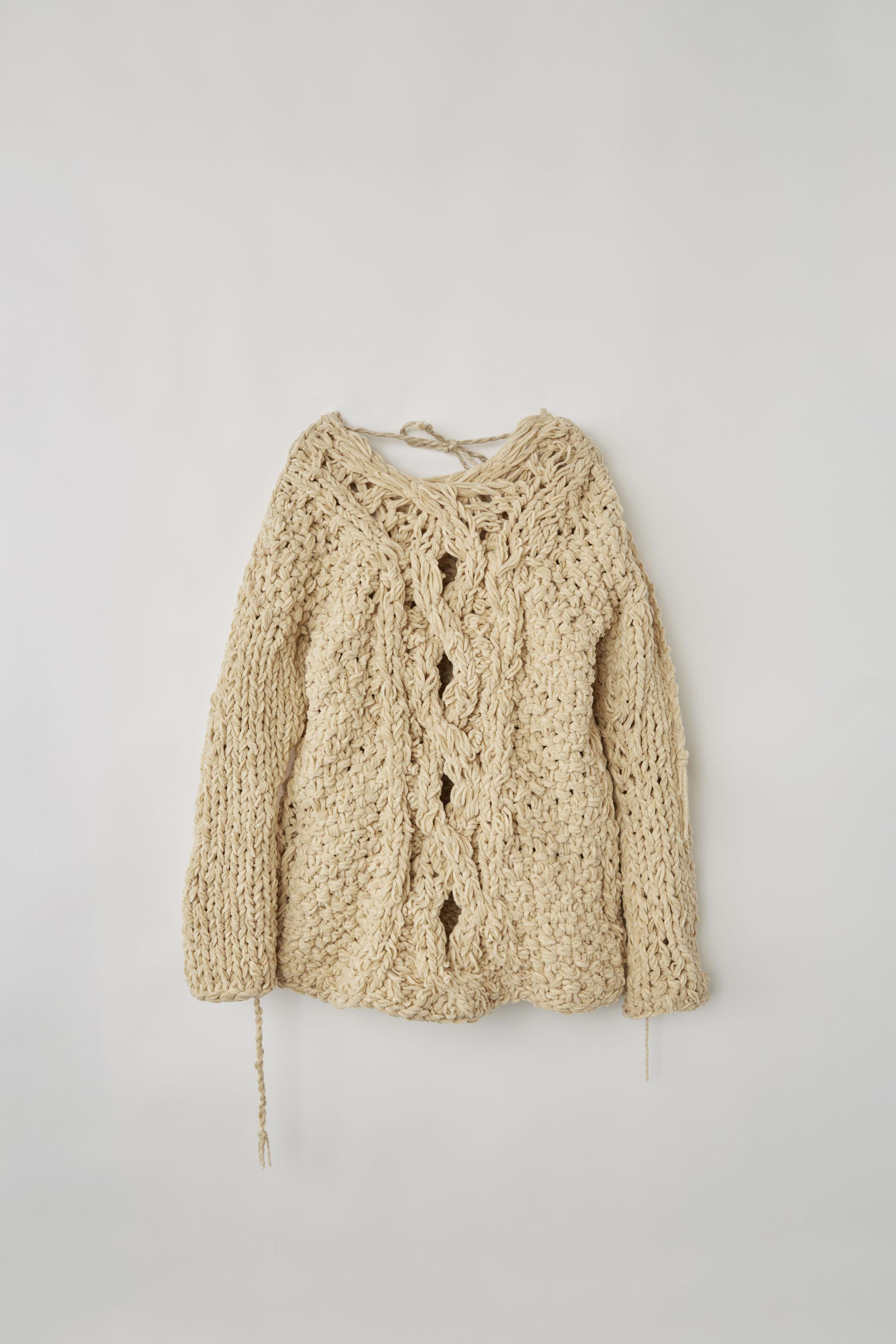 acne cable knit sweater