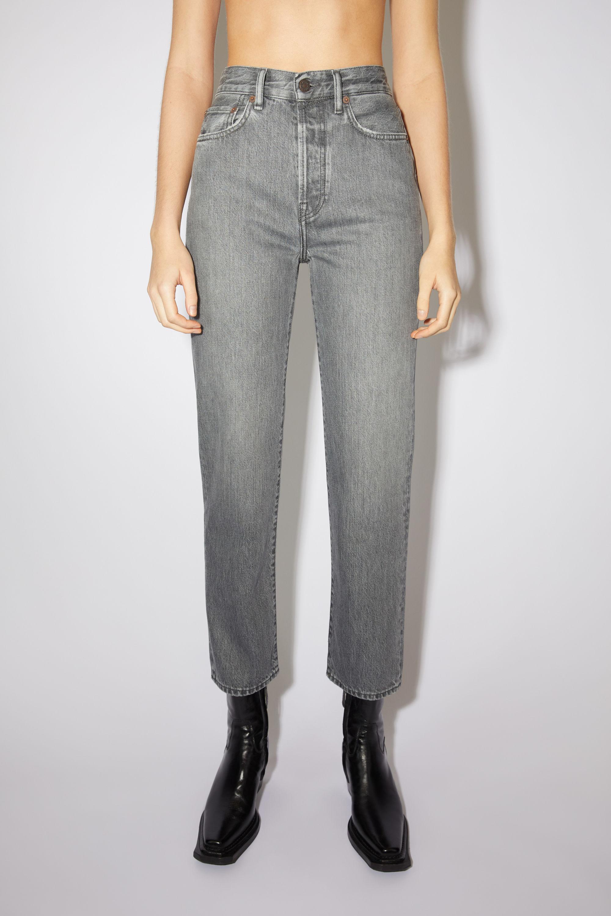Acne Studios Straight Fit Jeans in Gray | Lyst