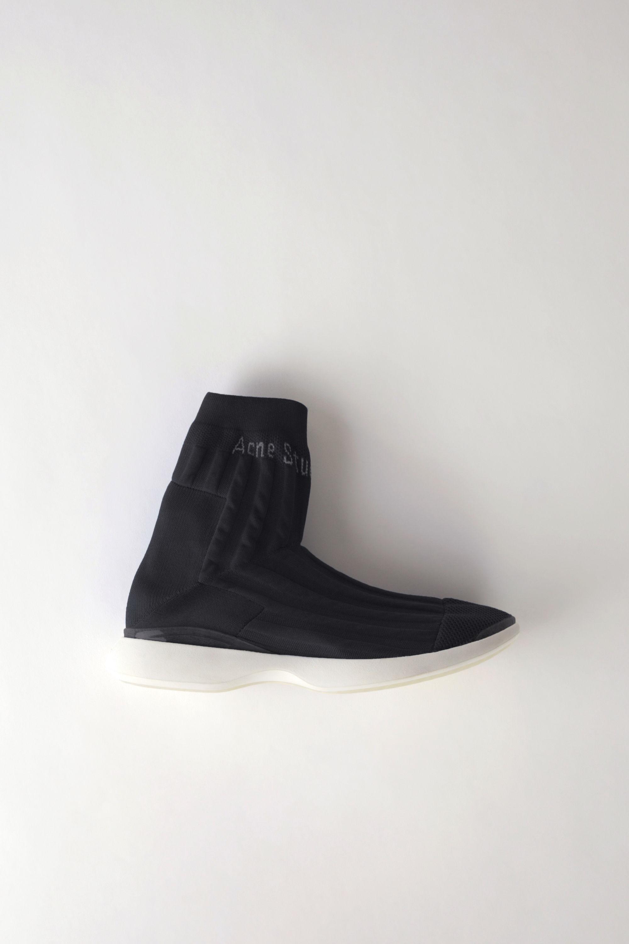 Acne Studios Synthetic Batilda As Black/white Knitted Sock Sneakers - Lyst