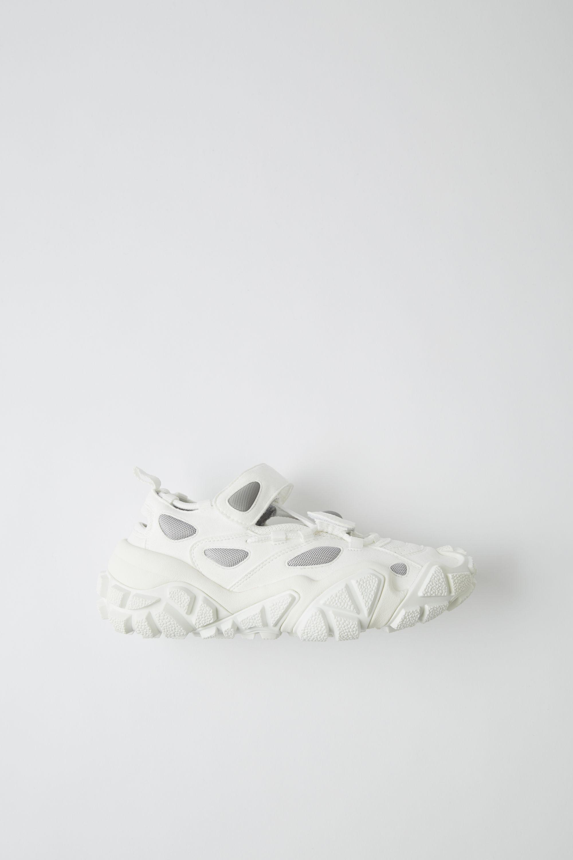 acne velcro sneakers white