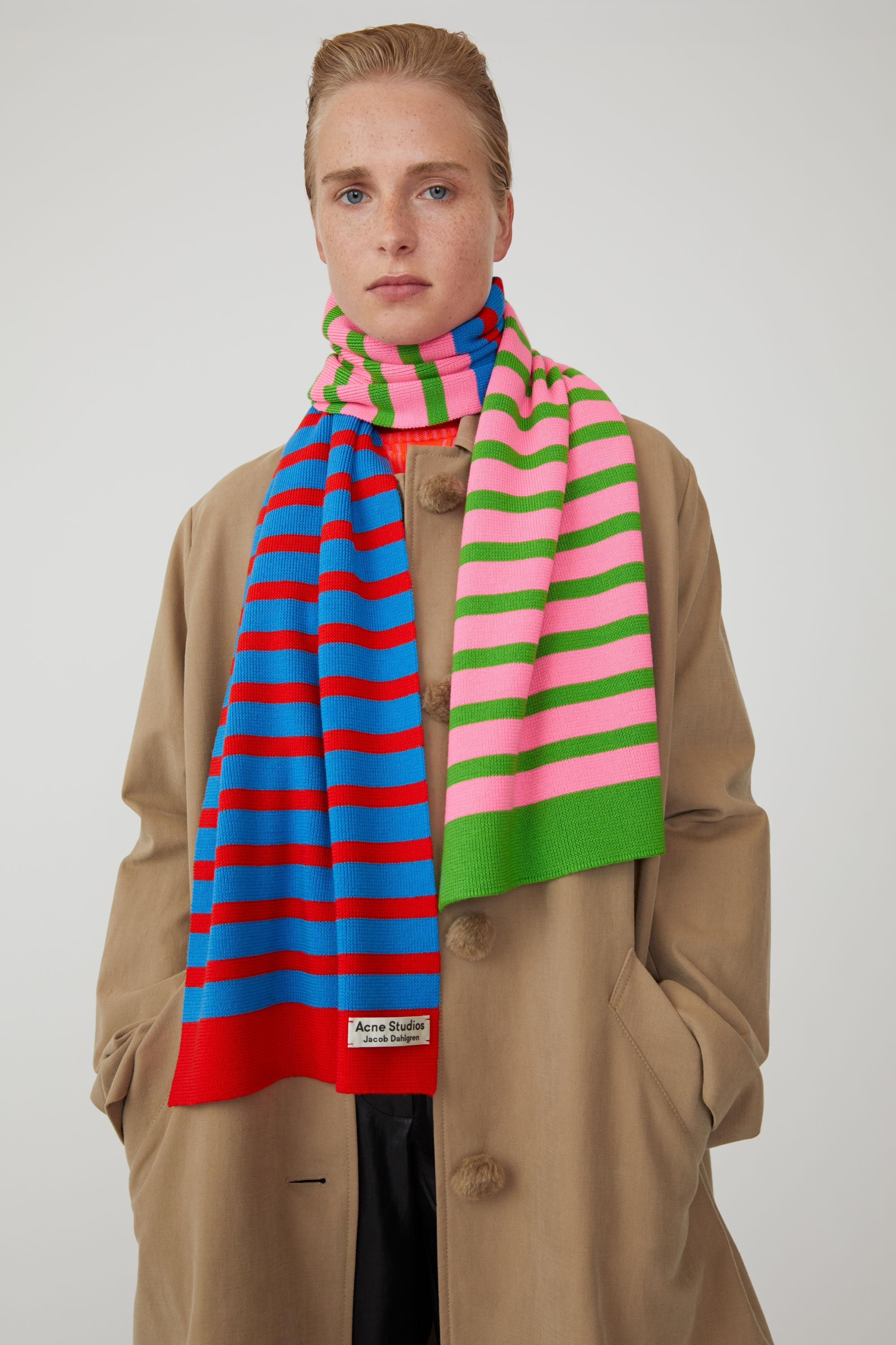 acne studios striped scarf