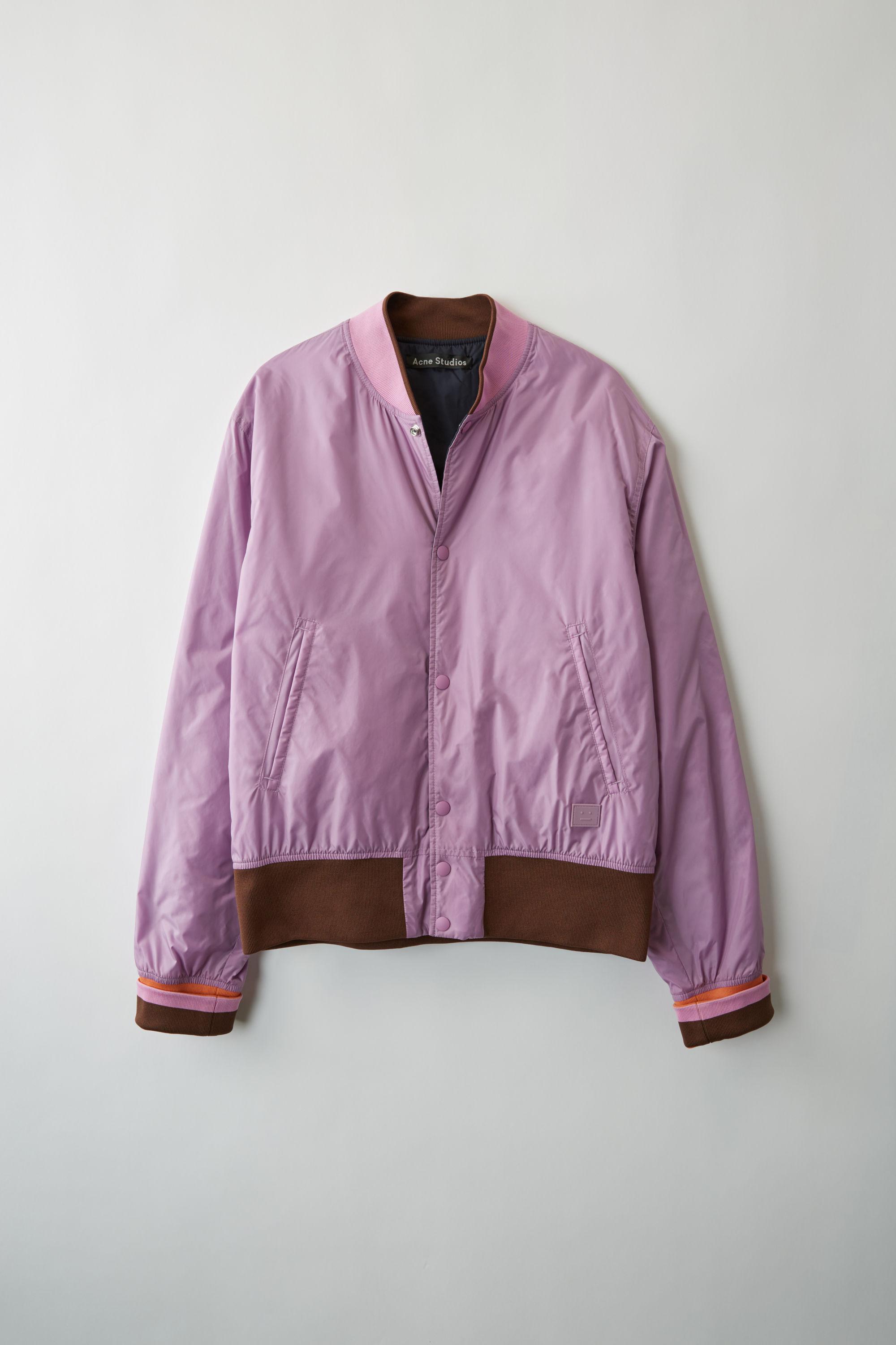 lilac bomber jacket