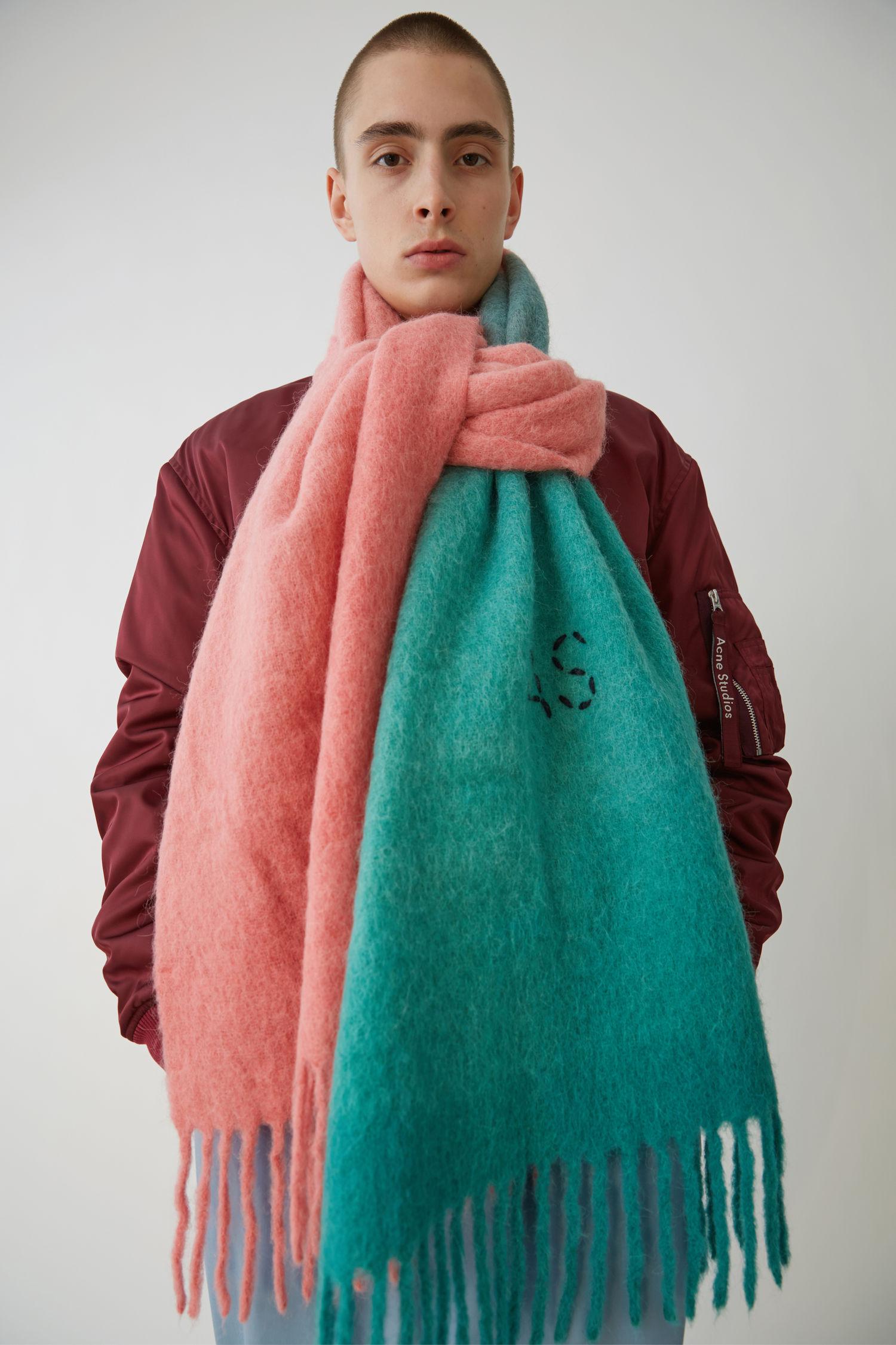 acne studios two tone scarf