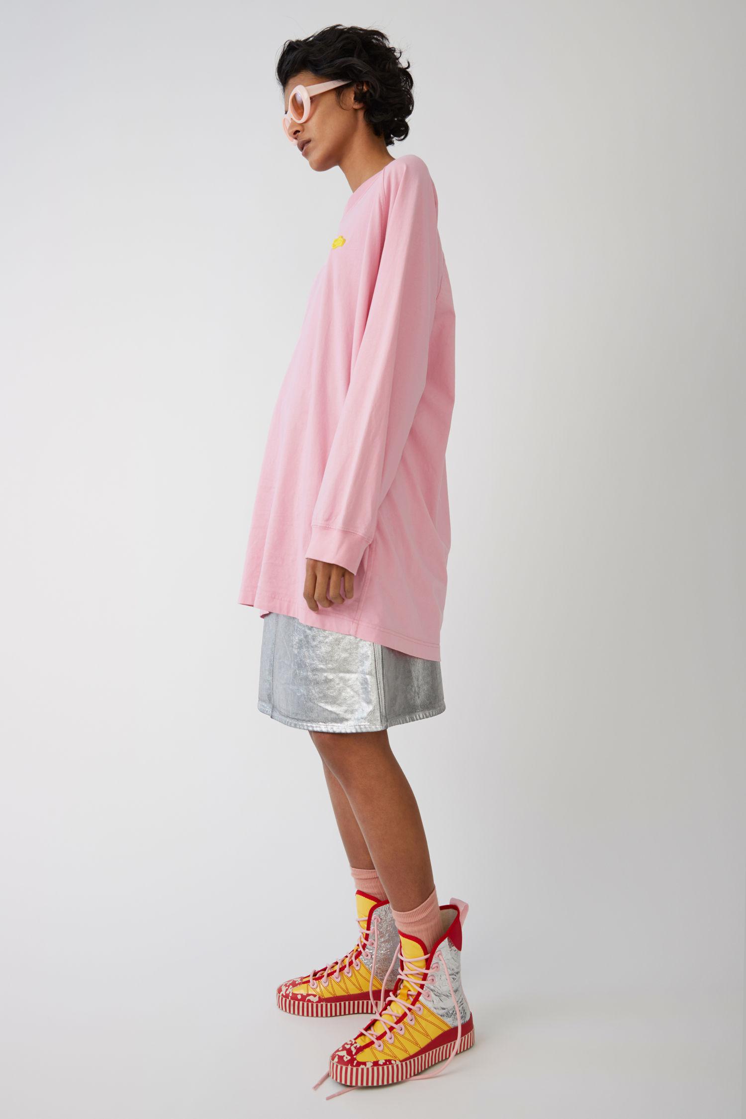 acne studios raglan sleeve shirt pink