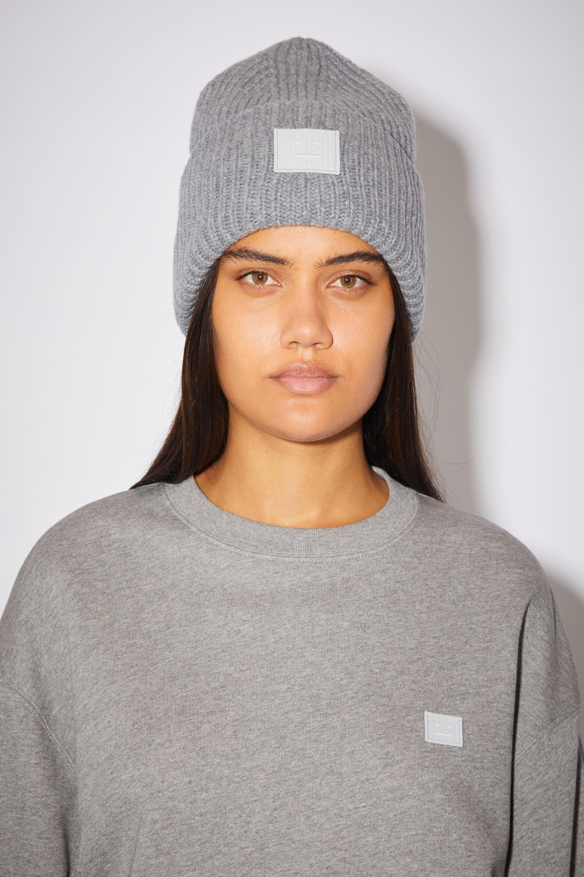 acne studios grey beanie