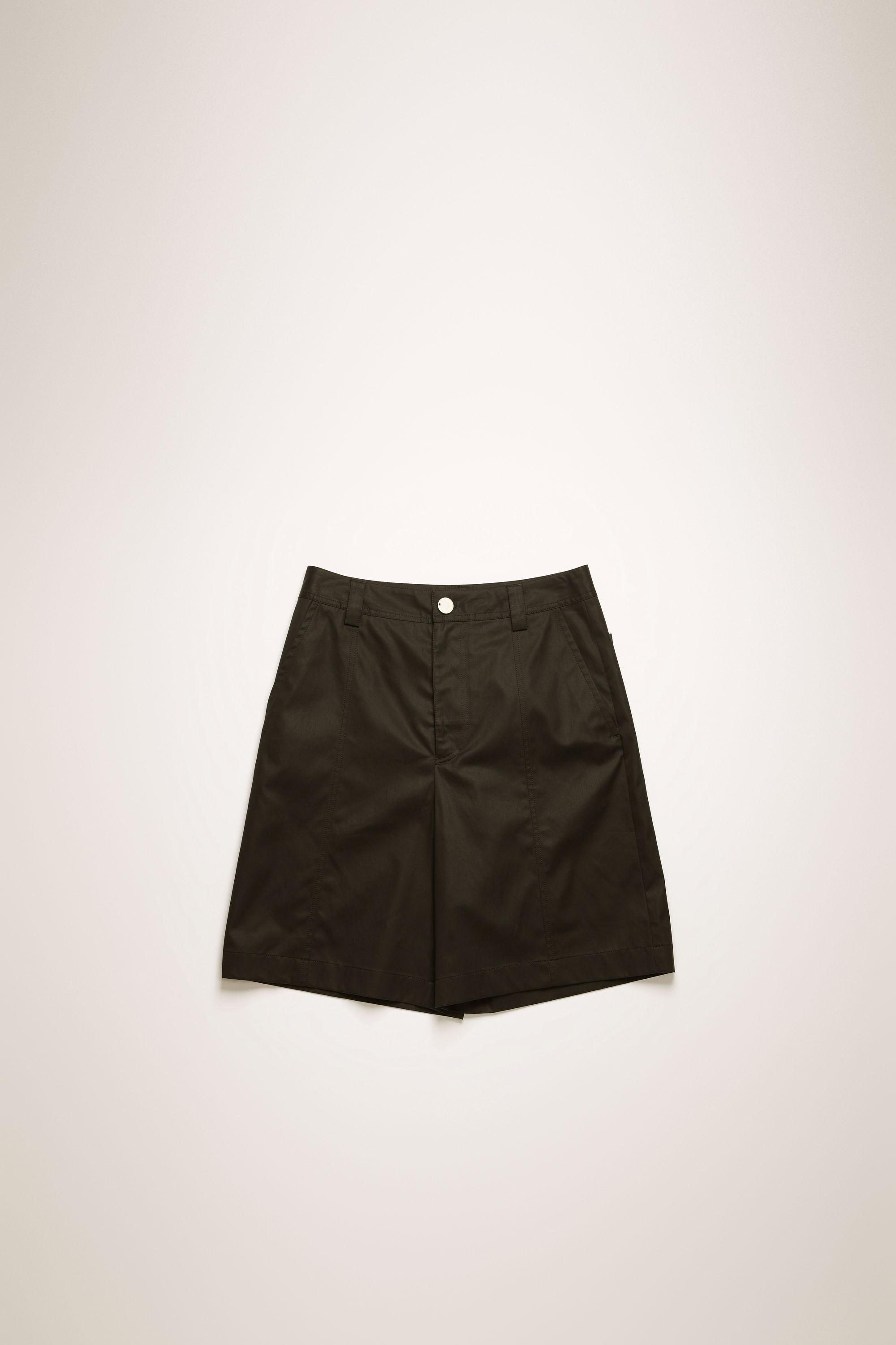 Acne Studios Wide-leg Cotton Shorts in Black for Men - Lyst