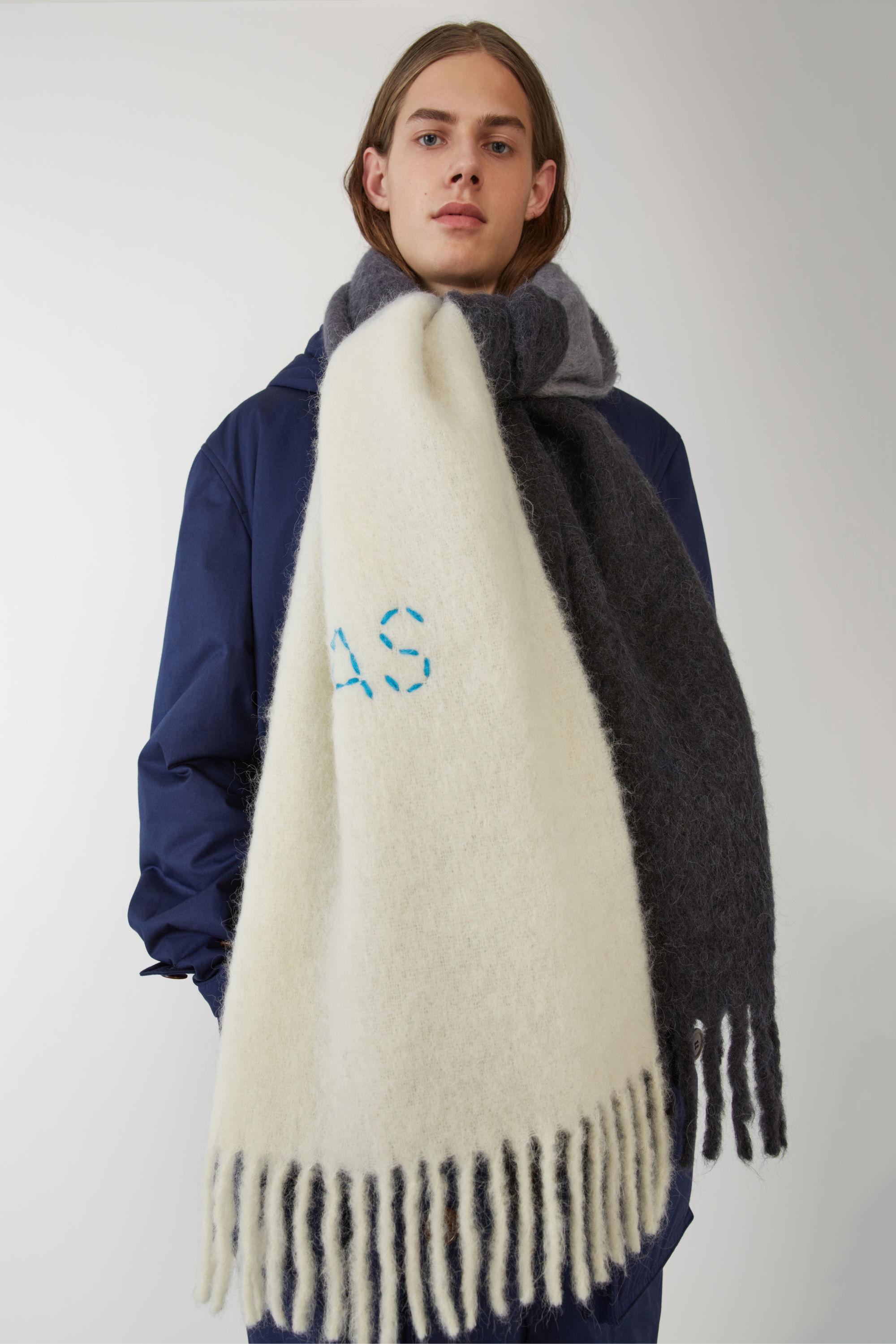 acne studios two tone scarf