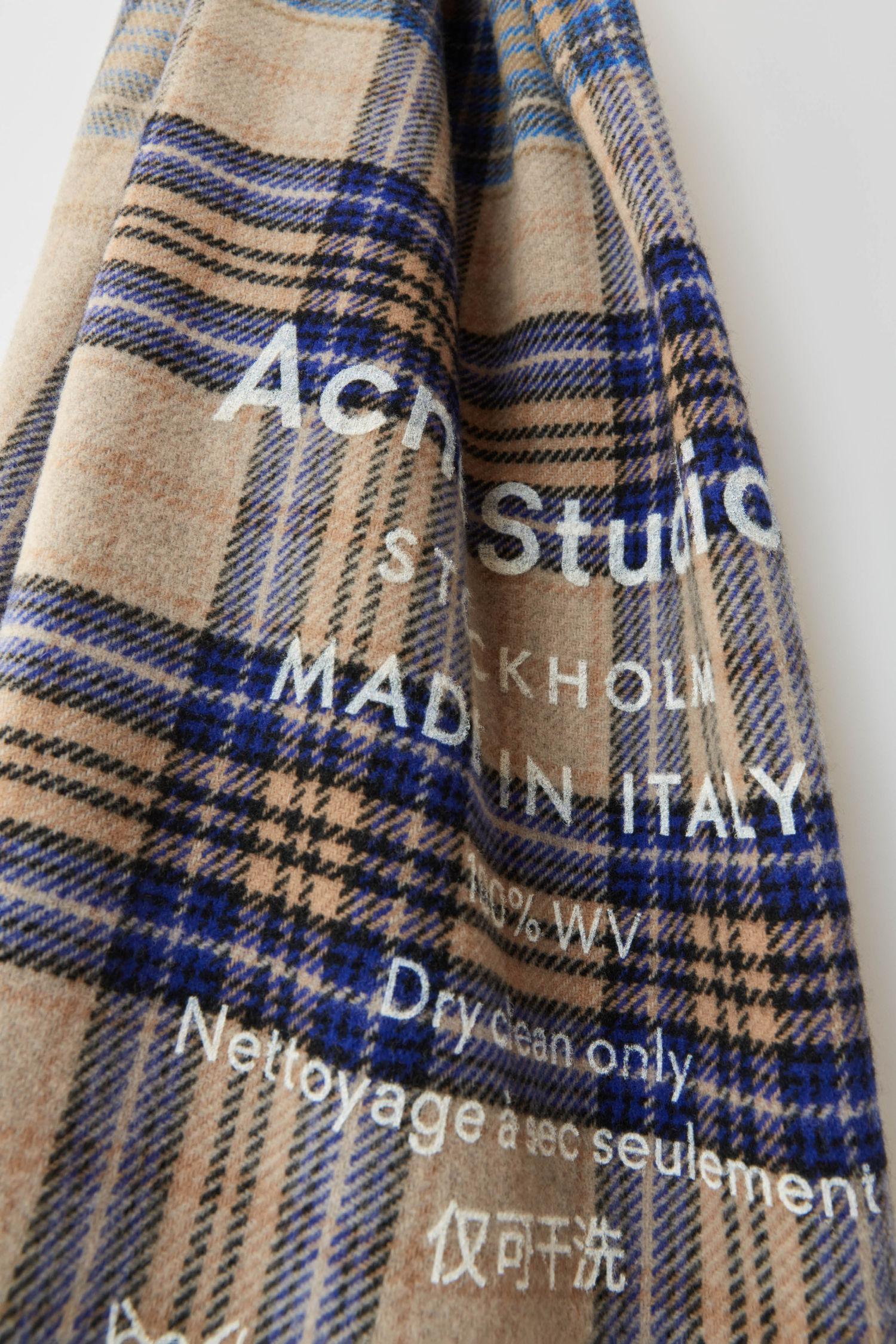 acne studios oatmeal scarf