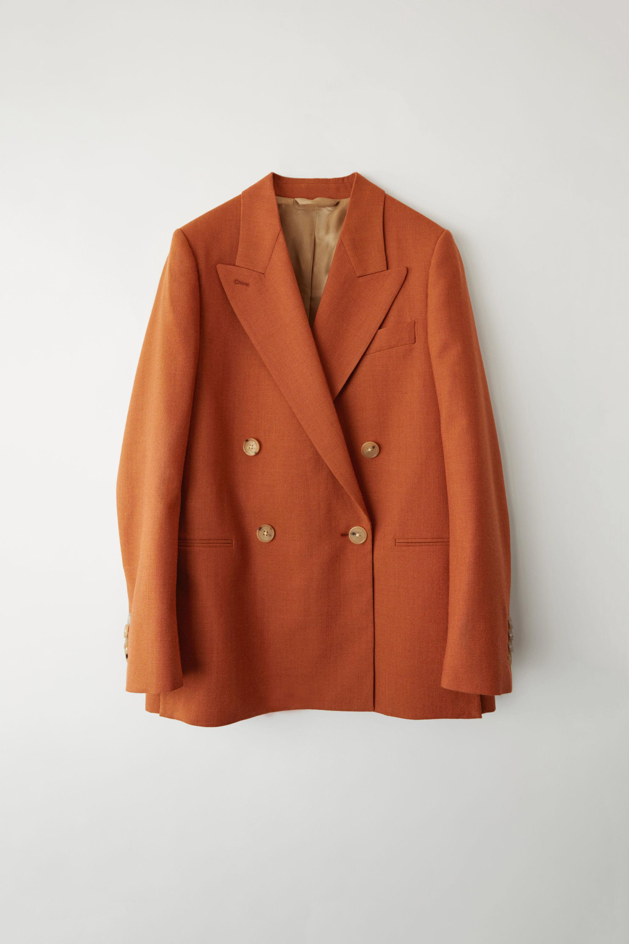 orange blazer jacket