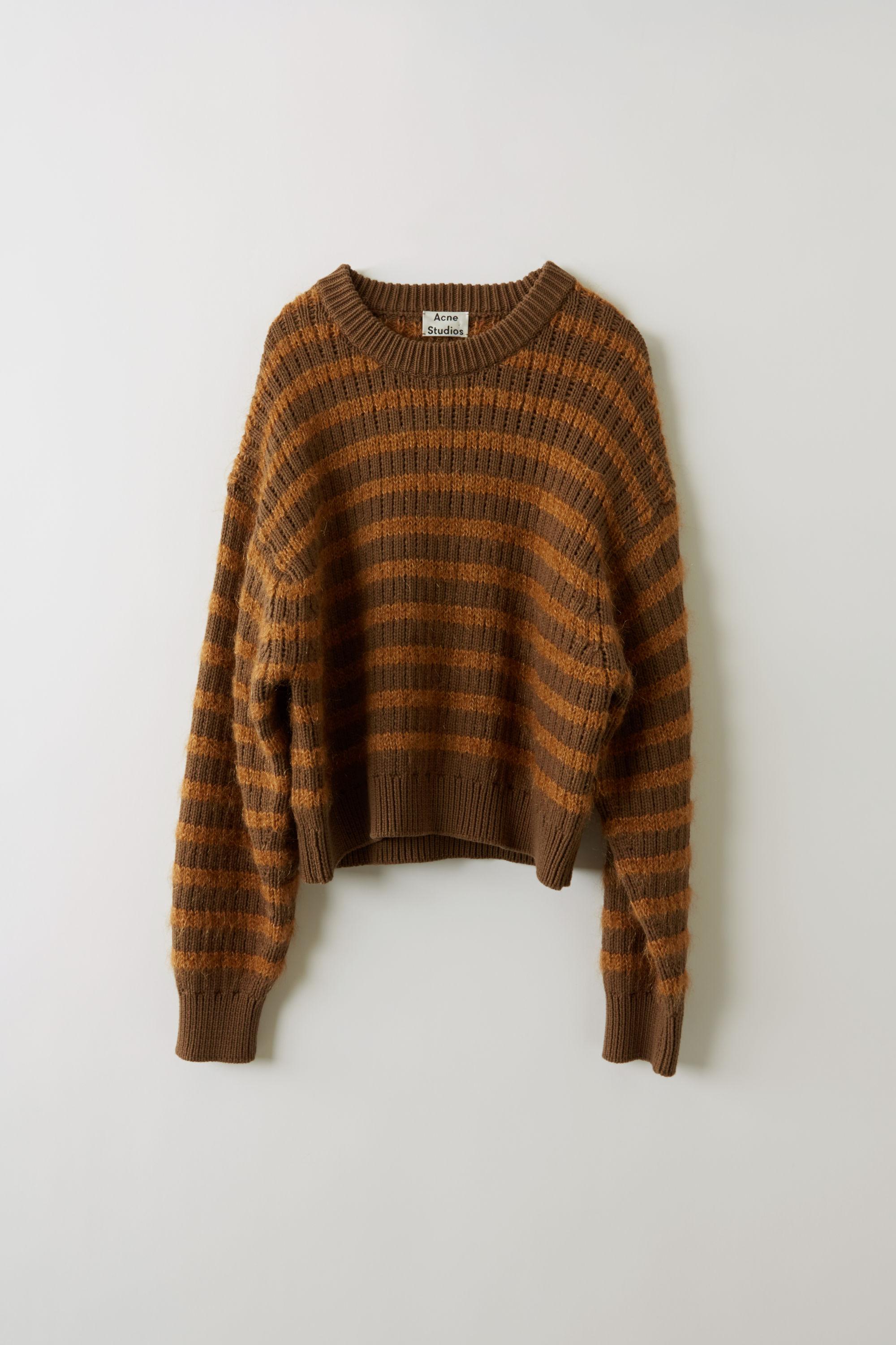 Acne Studios Synthetic Fn-wn-knit000077 Brown/tobacco Striped Sweater ...