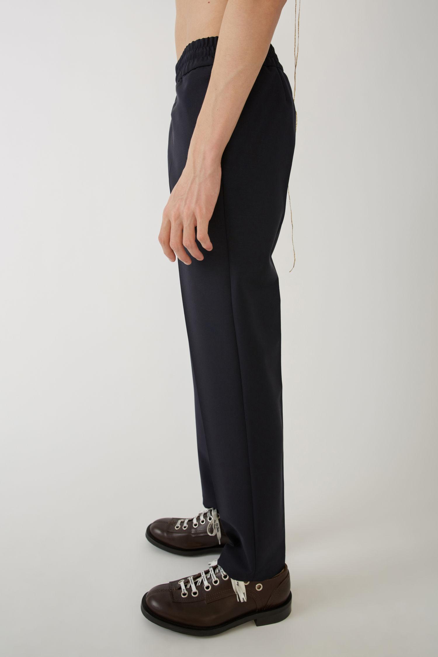 Navy blue elastic waist pants Clearance