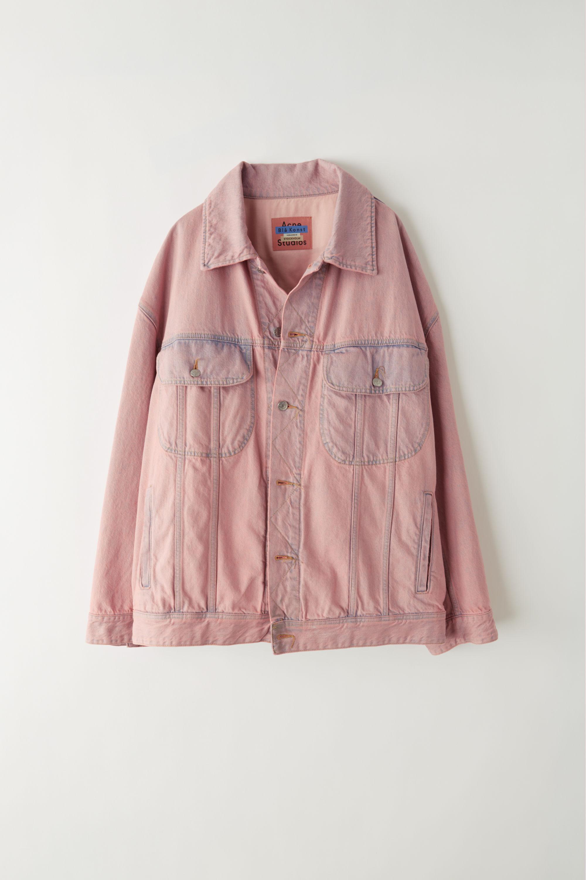 acne studios pink denim jacket