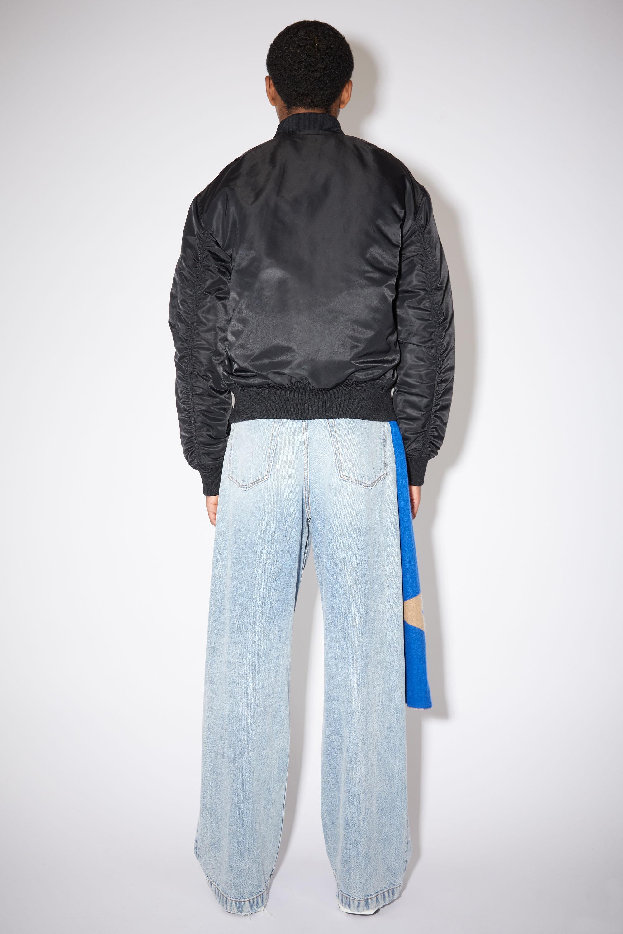 acne black bomber jacket