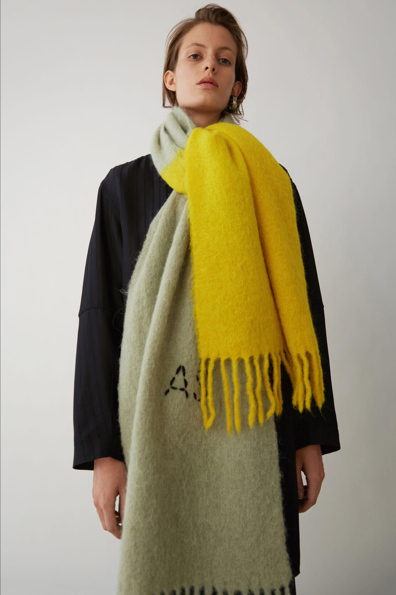 acne studios two tone scarf