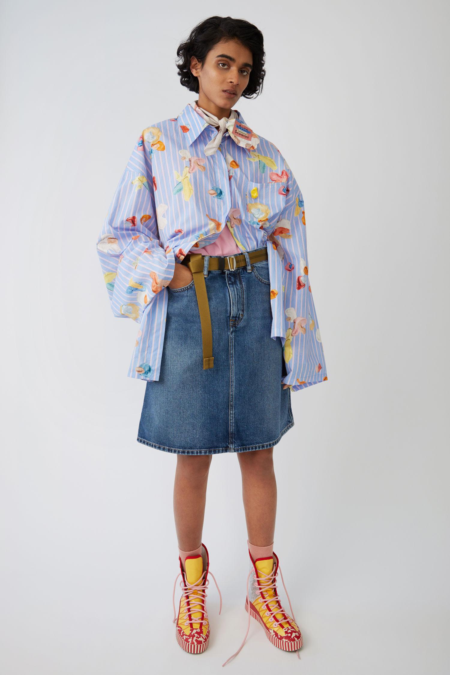 acne denim skirt