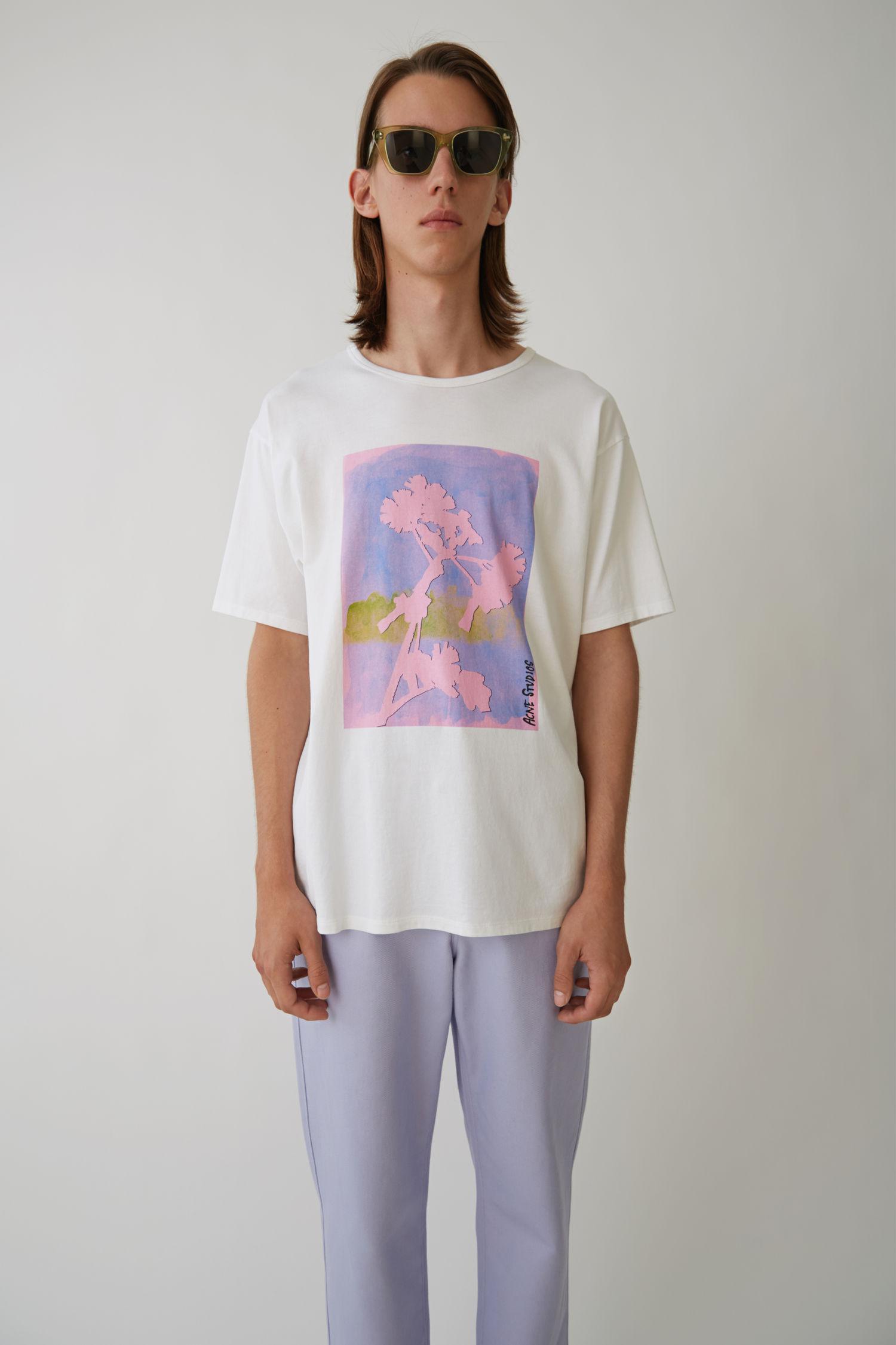 Acne Studios Cotton Crew Neck T Shirt Optic White For Men Lyst