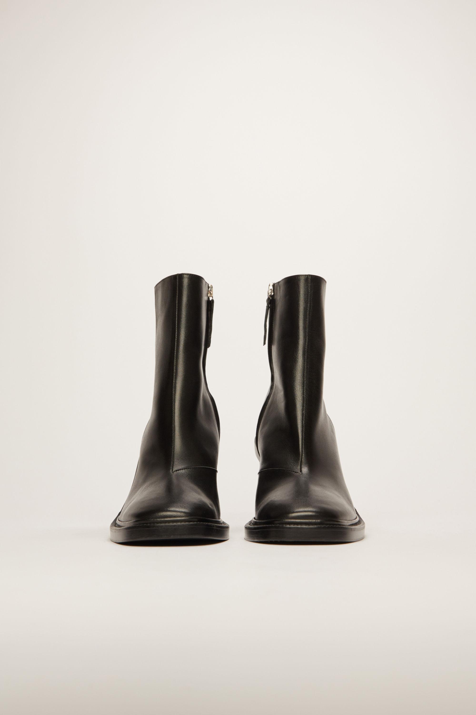 Acne Studios Leather Heeled Ankle Boots black - Lyst