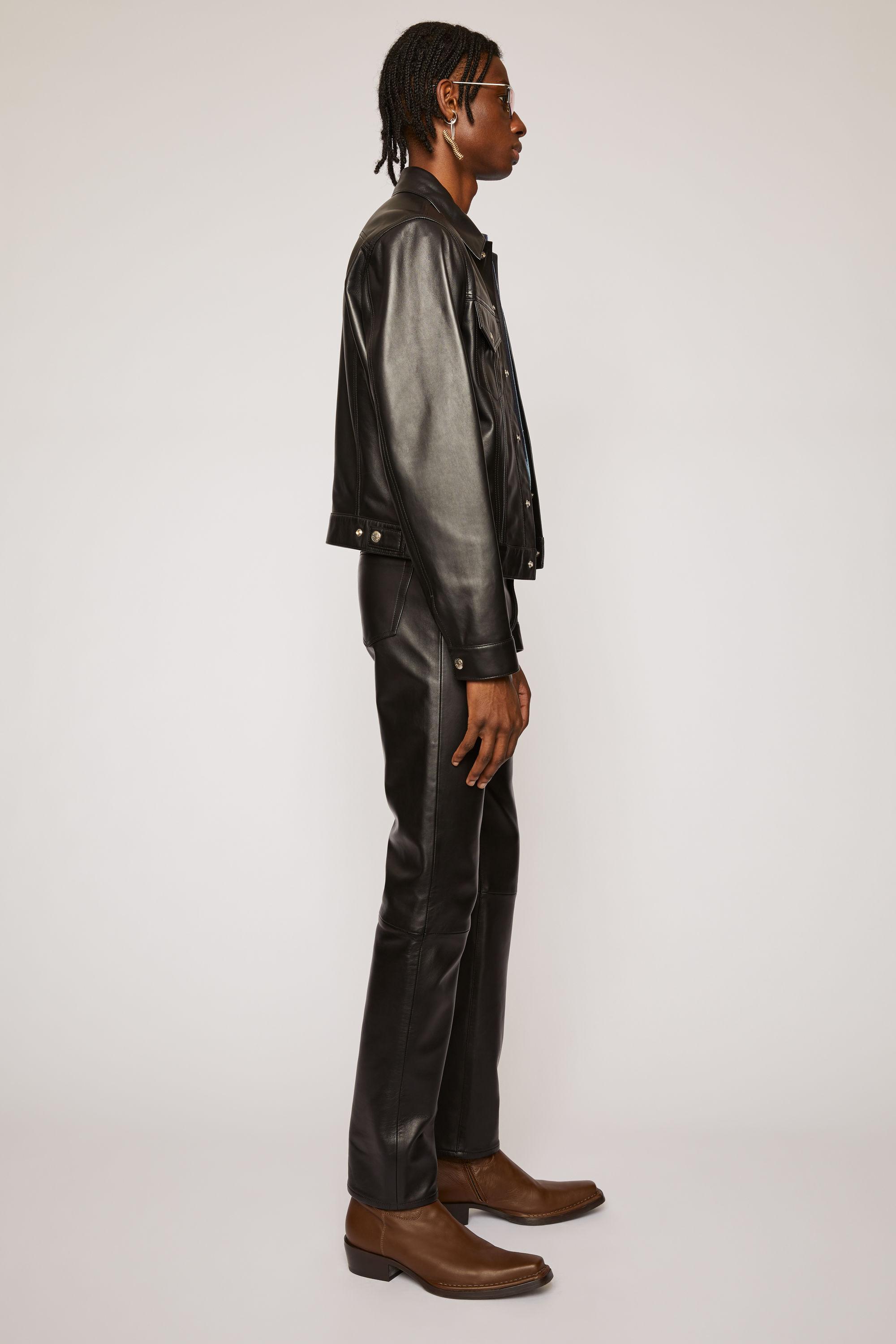 Acne Studios Leather Jacket black | Lyst