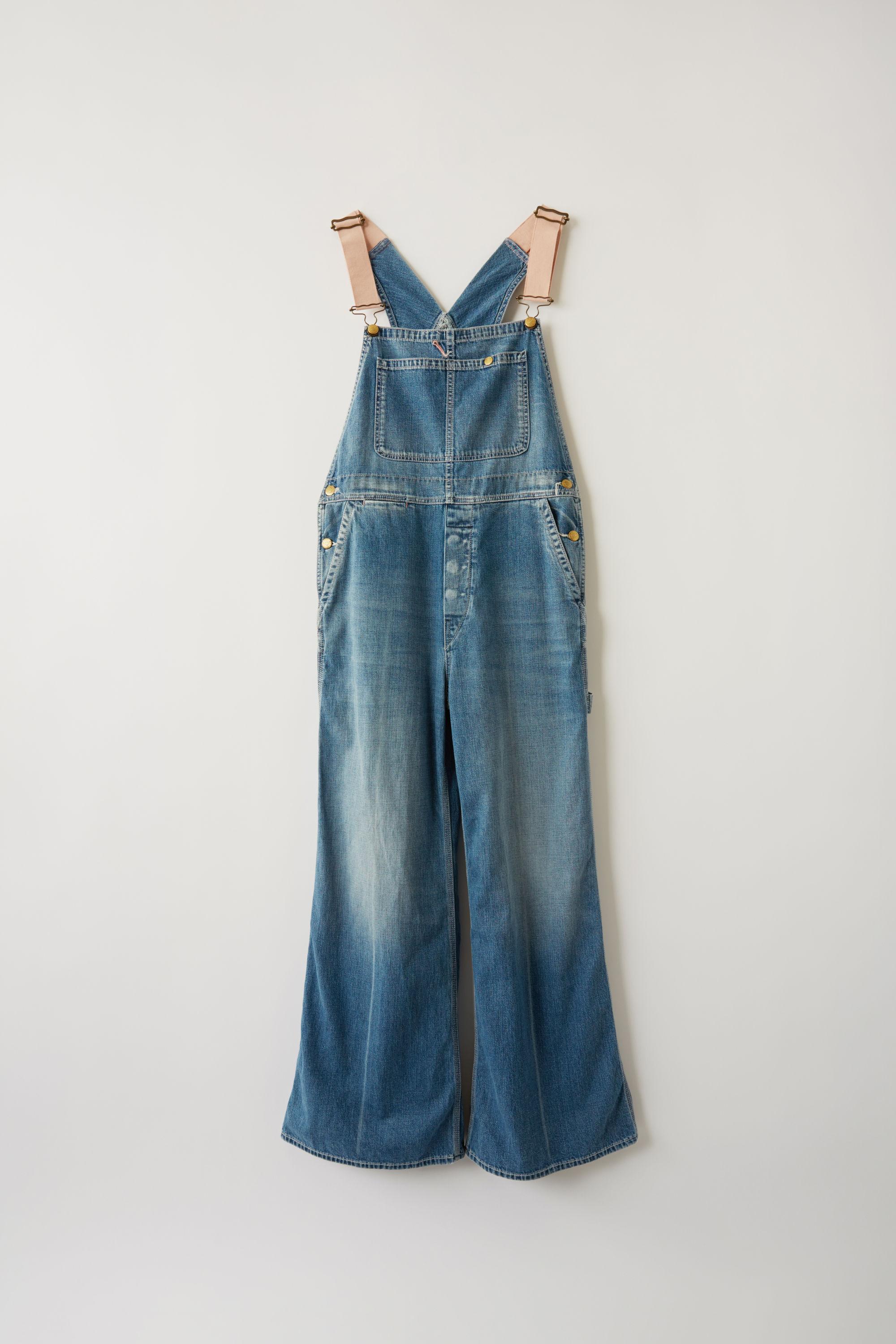 indigo blue overalls