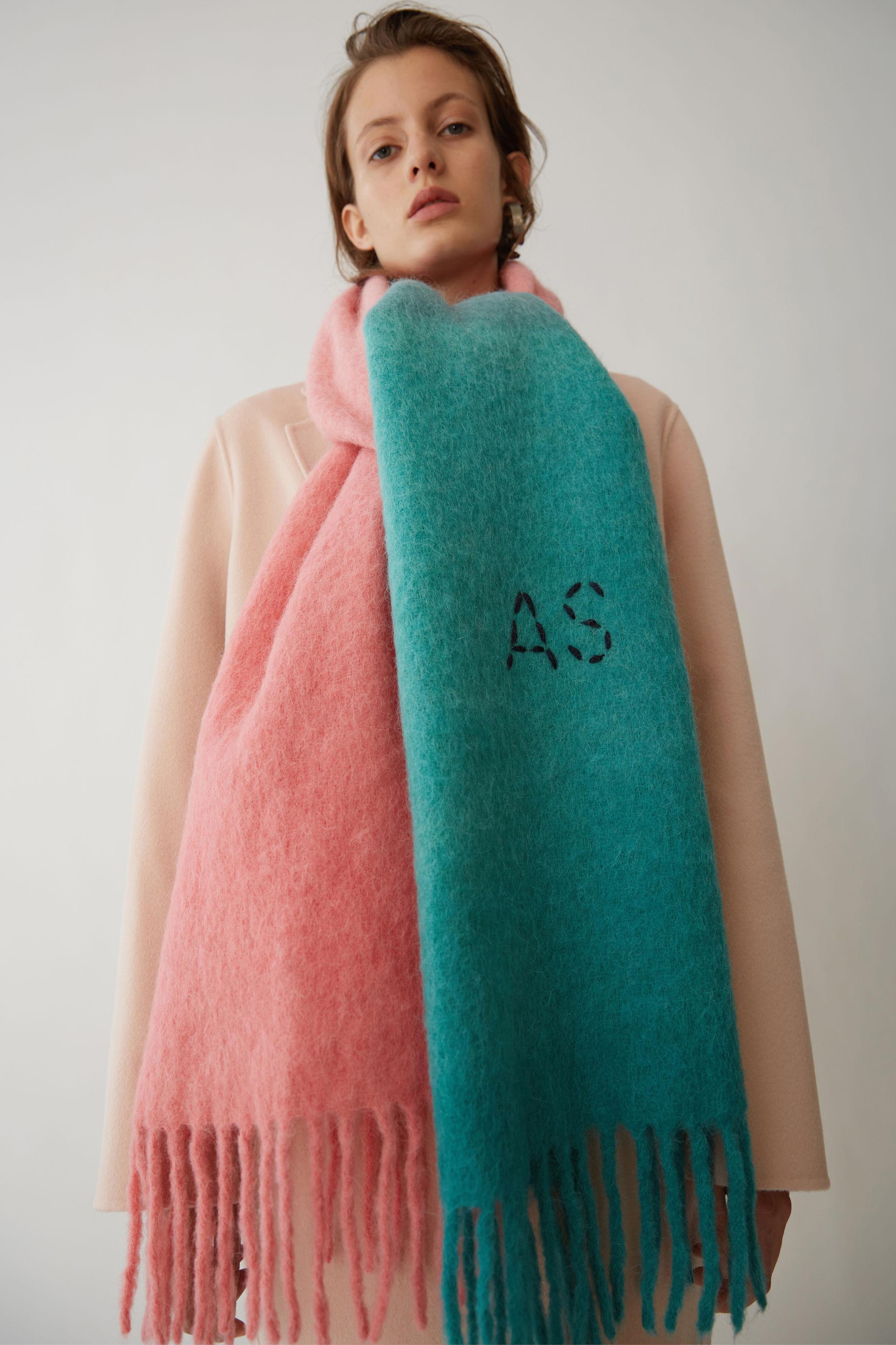 acne studios two tone scarf