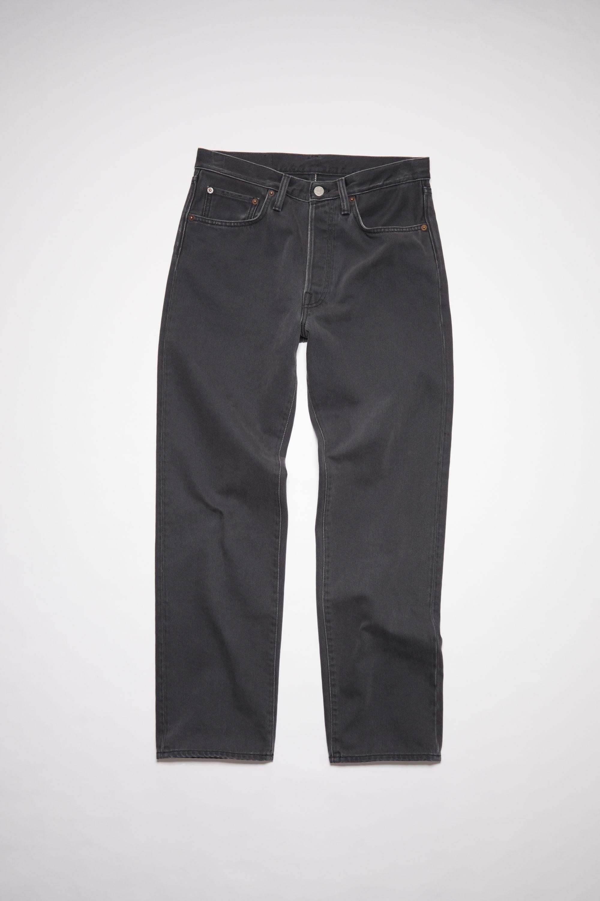 Acne Studios Denim 2003 Faded Black Relaxed Fit Jeans - 2003 in Dark ...