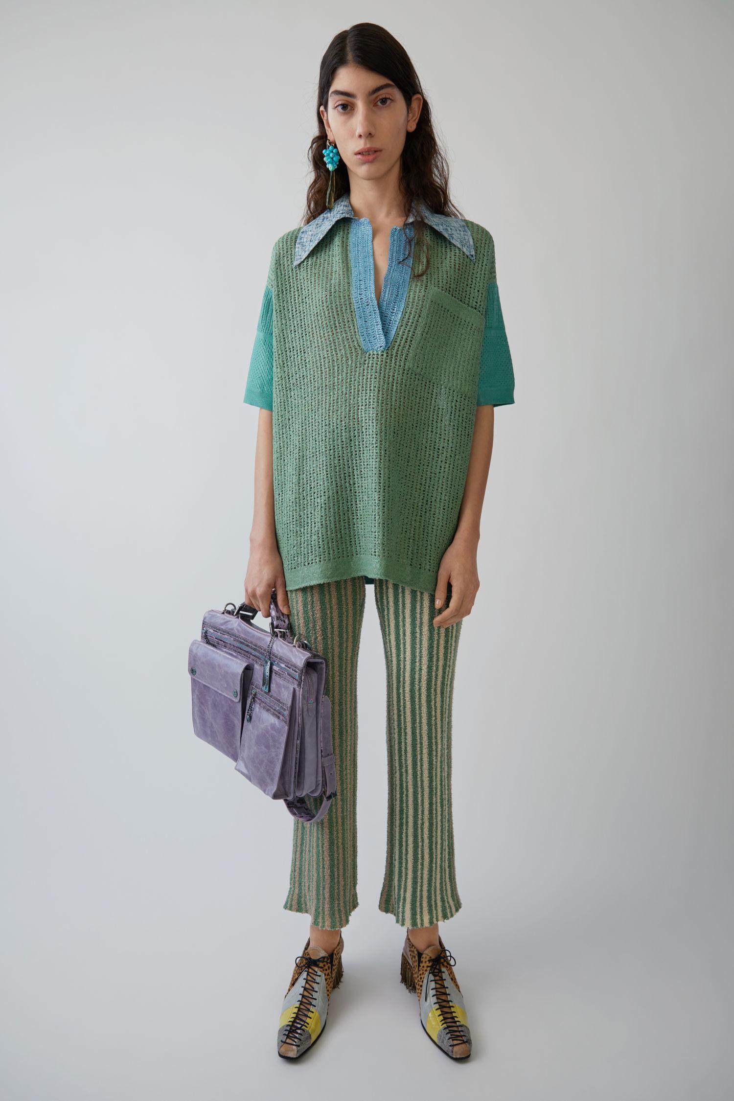 Acne Studios Cotton Striped Trousers 