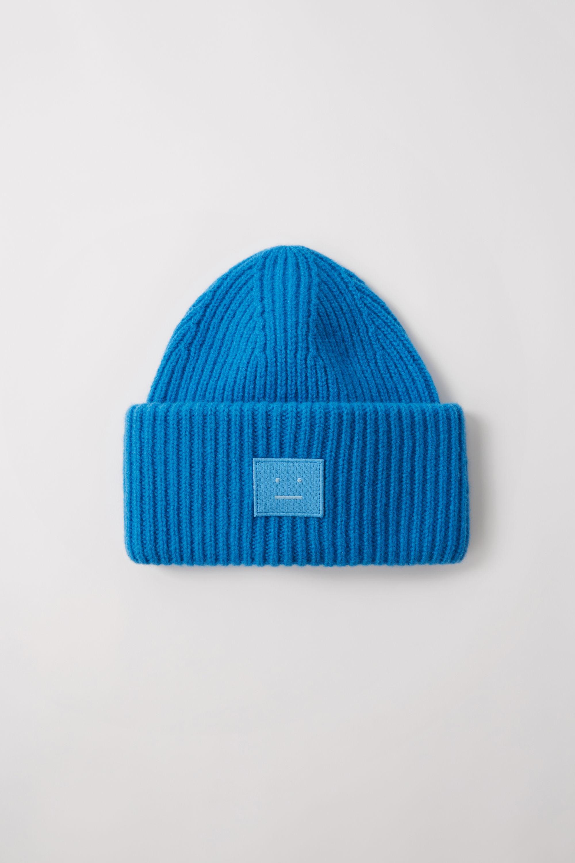 acne beanie blue