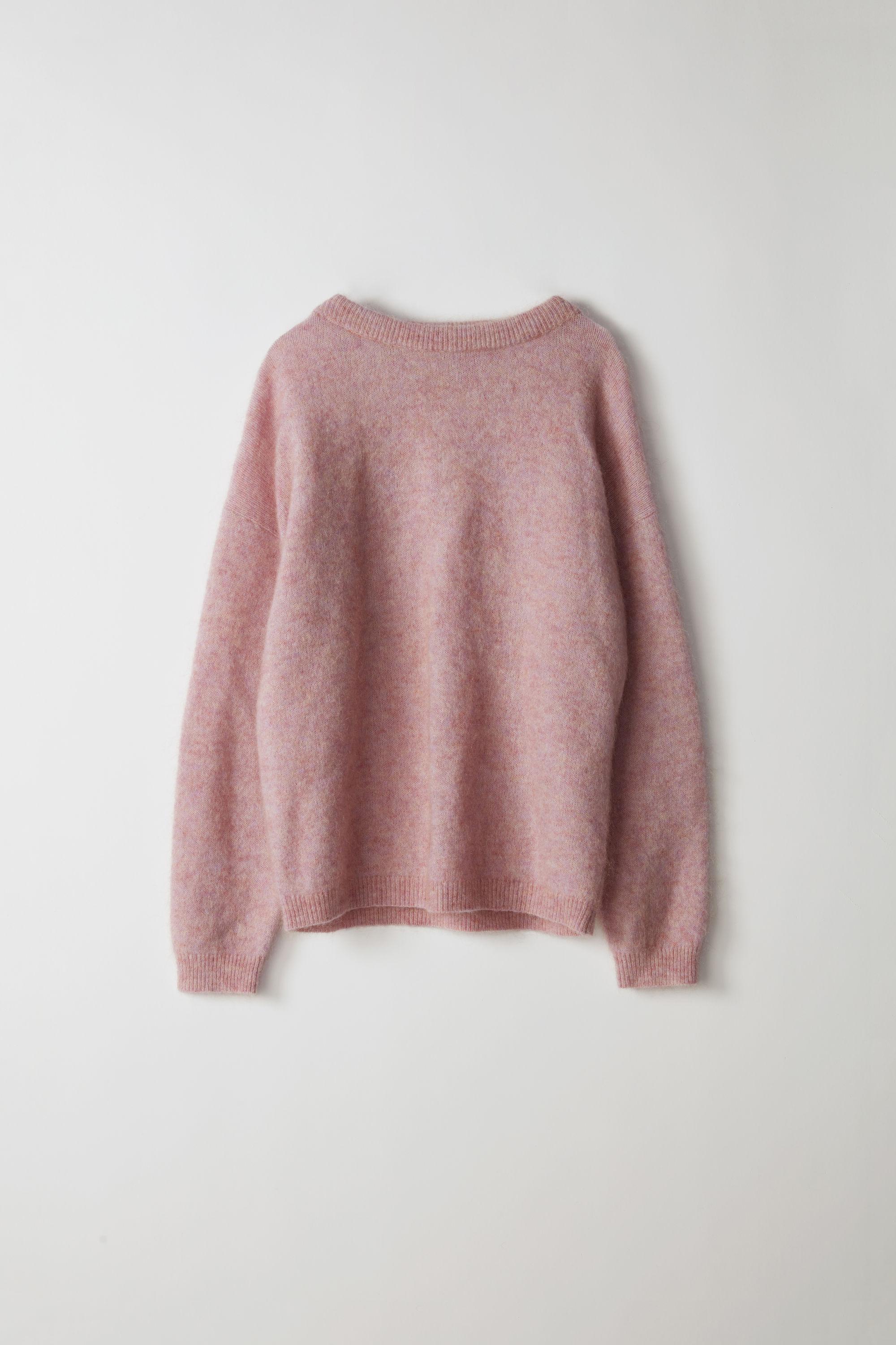 Acne Studios Wool Dramatic Mohair Dusty Pink Oversized Sweater - Lyst