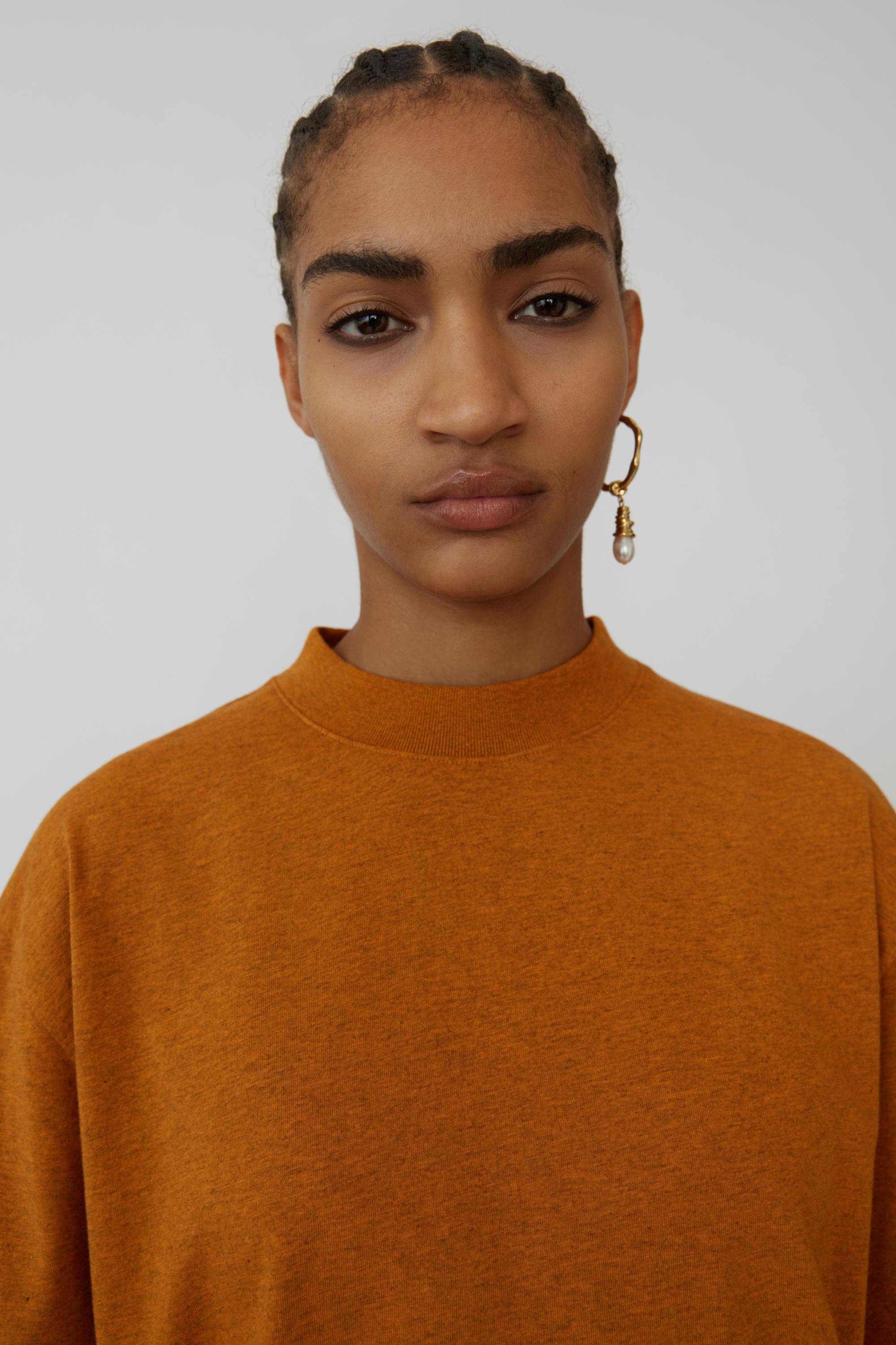 Download Acne Studios Cotton Fn-wn-tshi000117 Dark Orange Melange ...