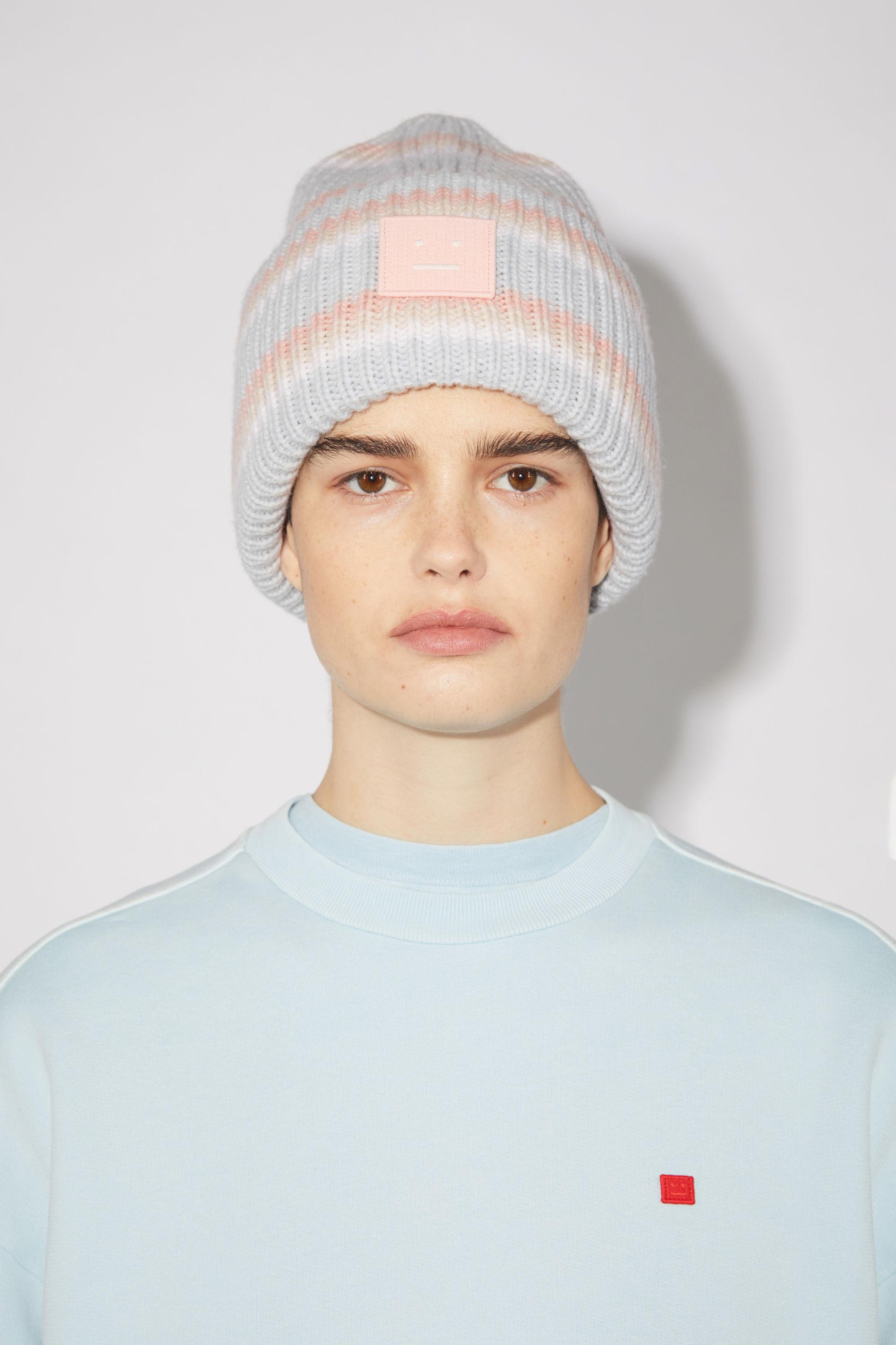 Acne Studios Wool Striped Face Beanie 