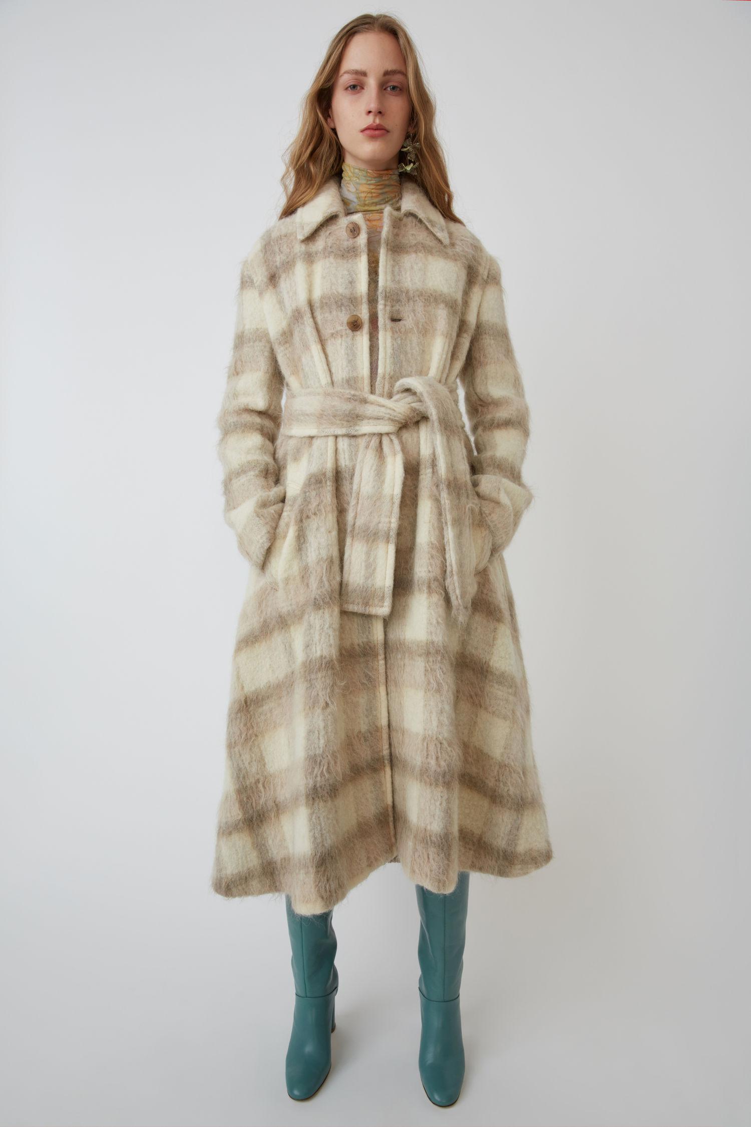 acne plaid coat