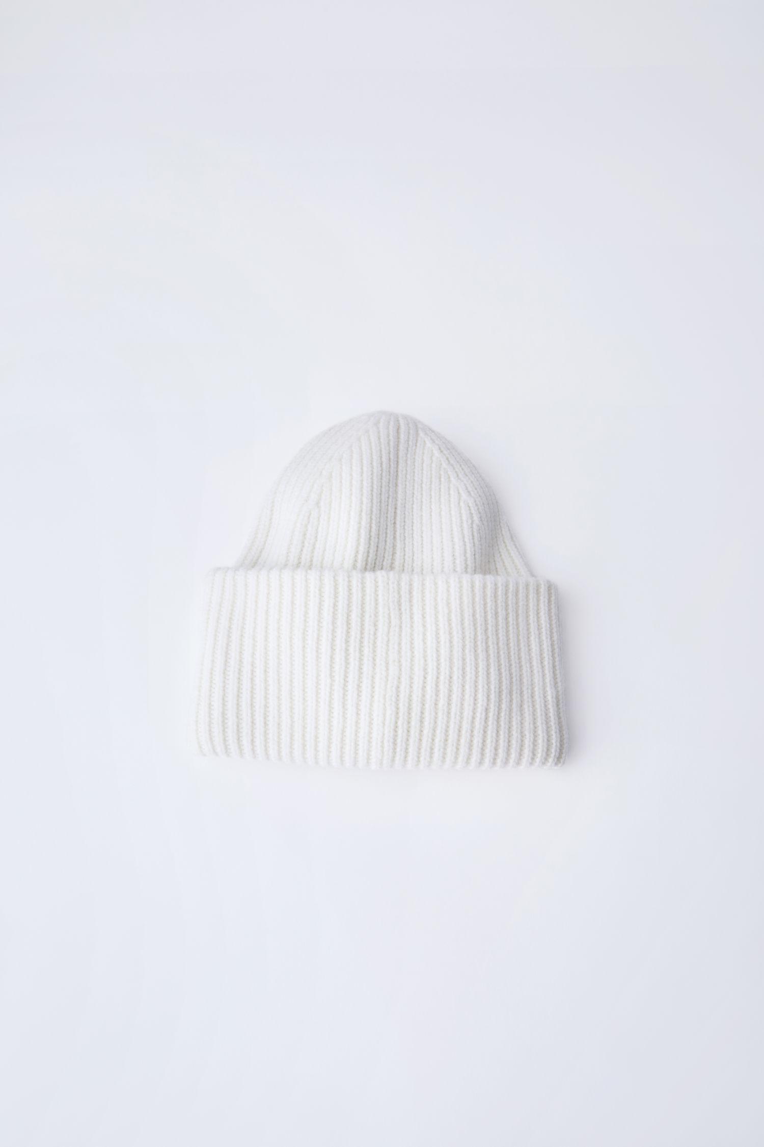 acne studios beanie white