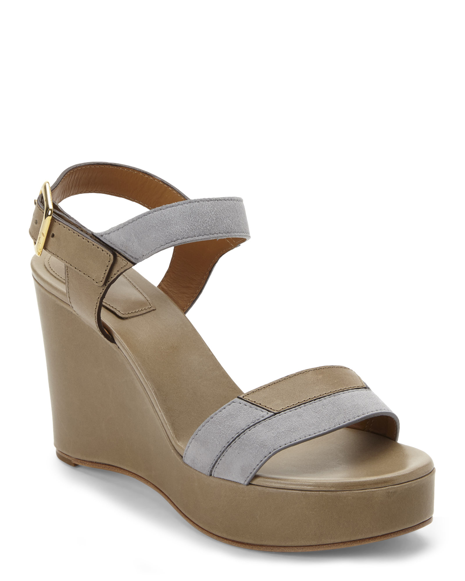 grey wedge sandals