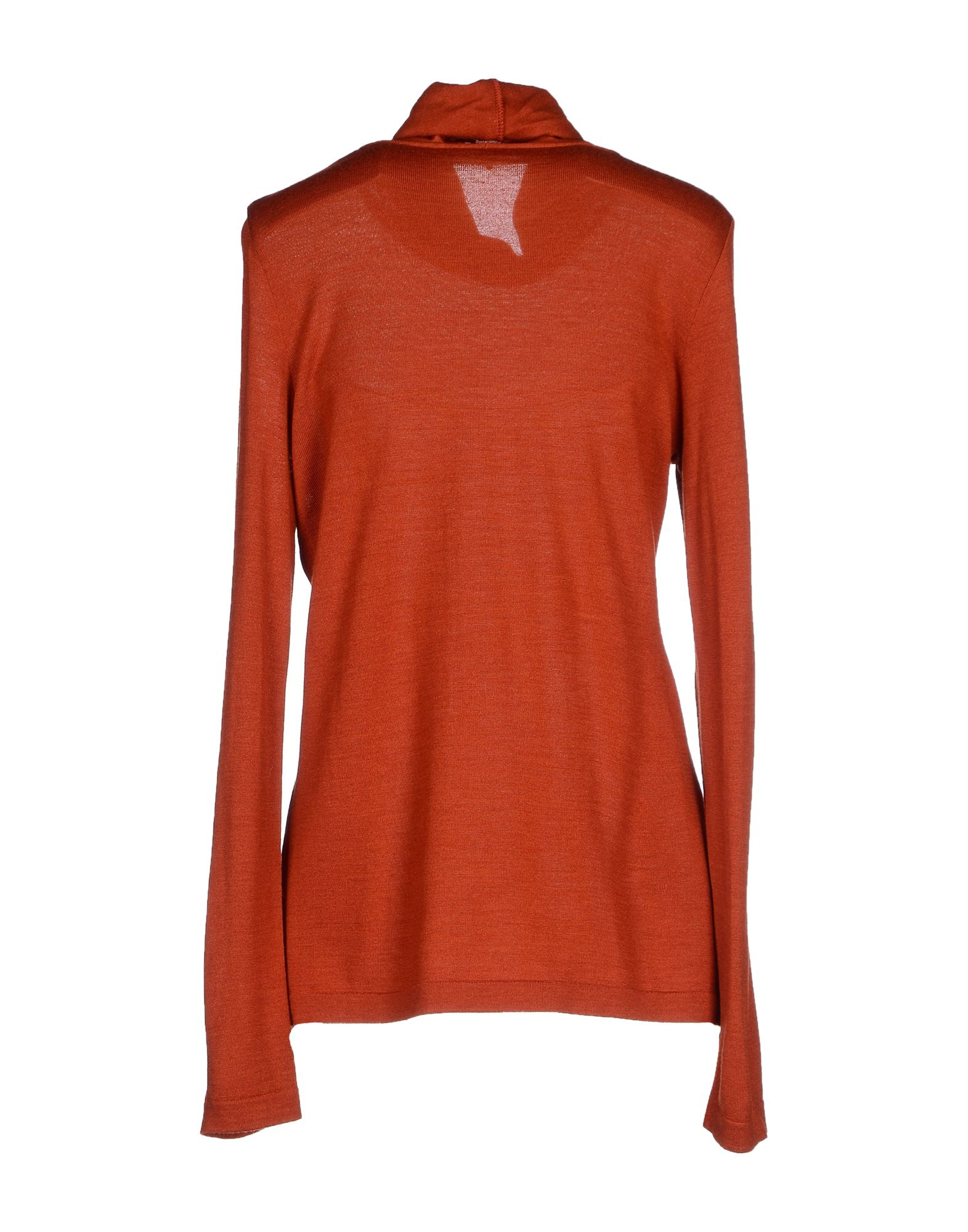bright orange turtleneck